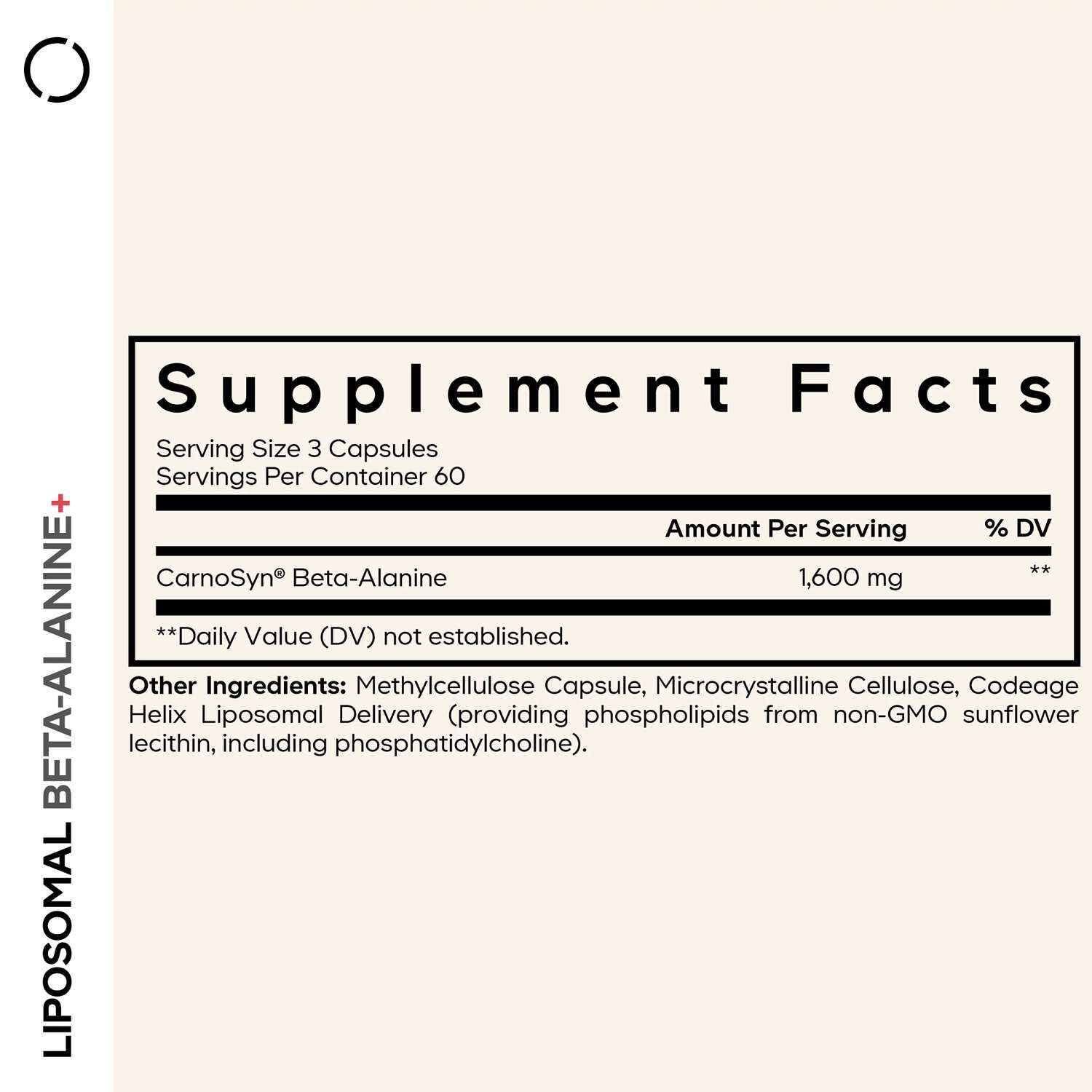Liposomal Beta-Alanine+ - 180 Capsules (60 Servings)  | GNC