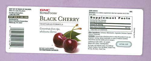 Gnc Superfoods Black Cherry Gnc