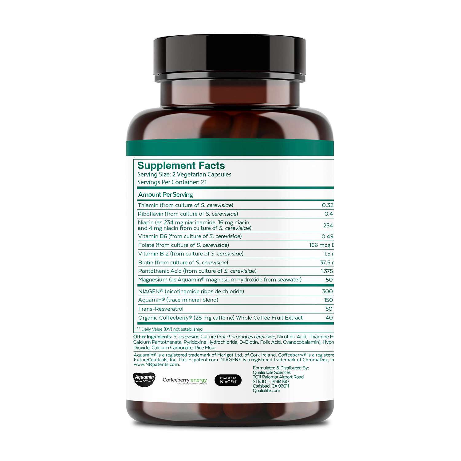 Qualia NAD+ - 42 Capsules (21 Servings)  | GNC