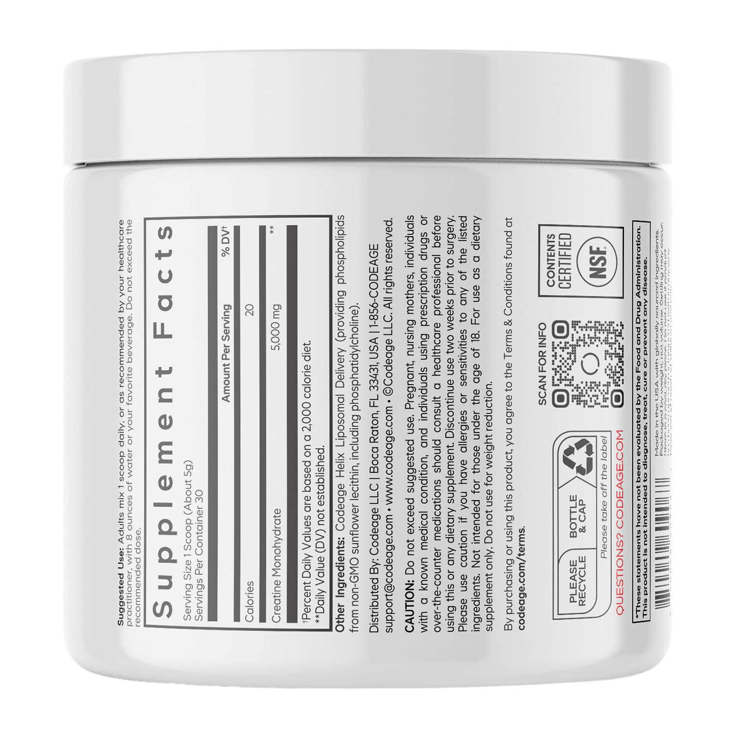 Liposomal Creatine Monohydrate - Unflavored (30 Servings)