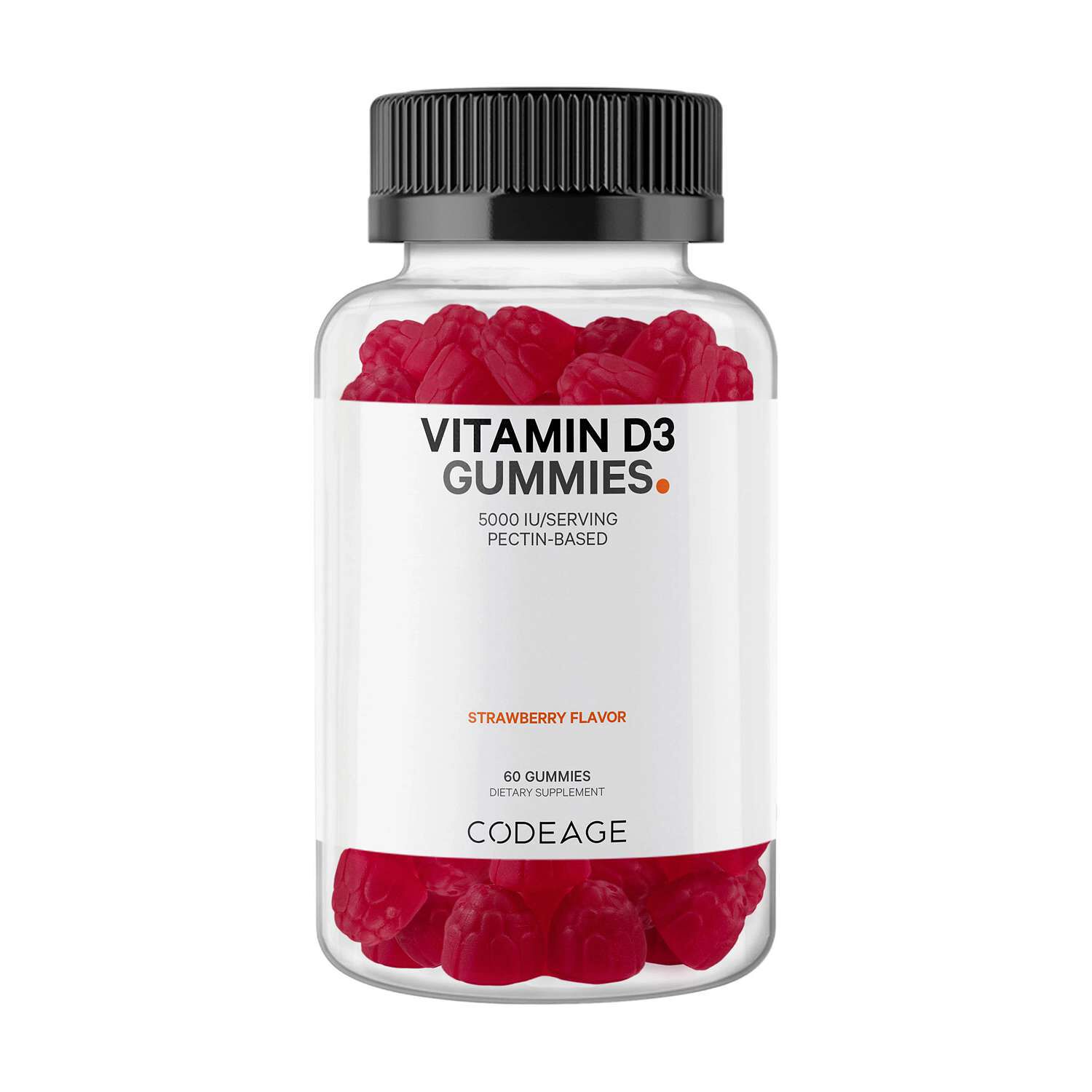 Vitamin D3 5000 IU - Strawberry - 60 Gummies (30 Servings)
