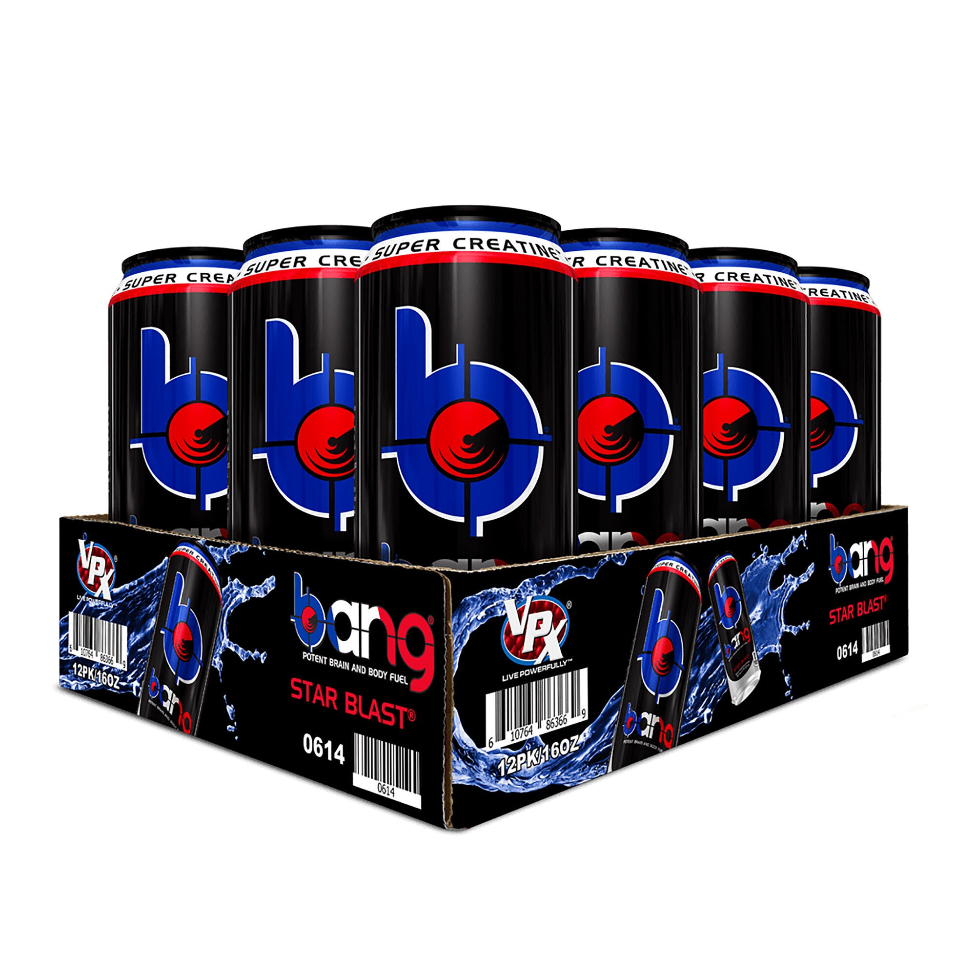 Bang Energy Drink Star Blast 12 Pack Gnc