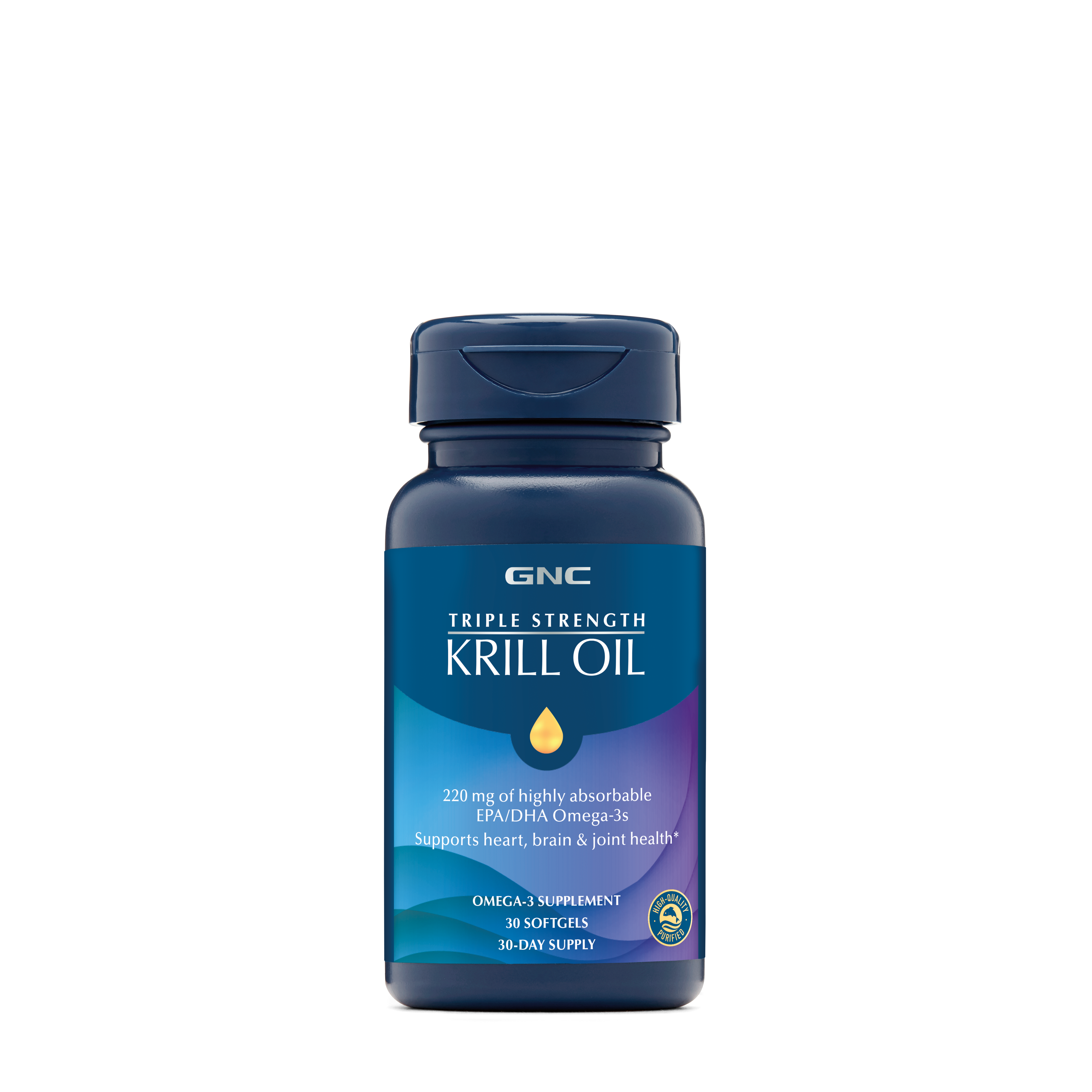 Triple Strength Krill Oil 30 Softgels (30 Servings) GNC