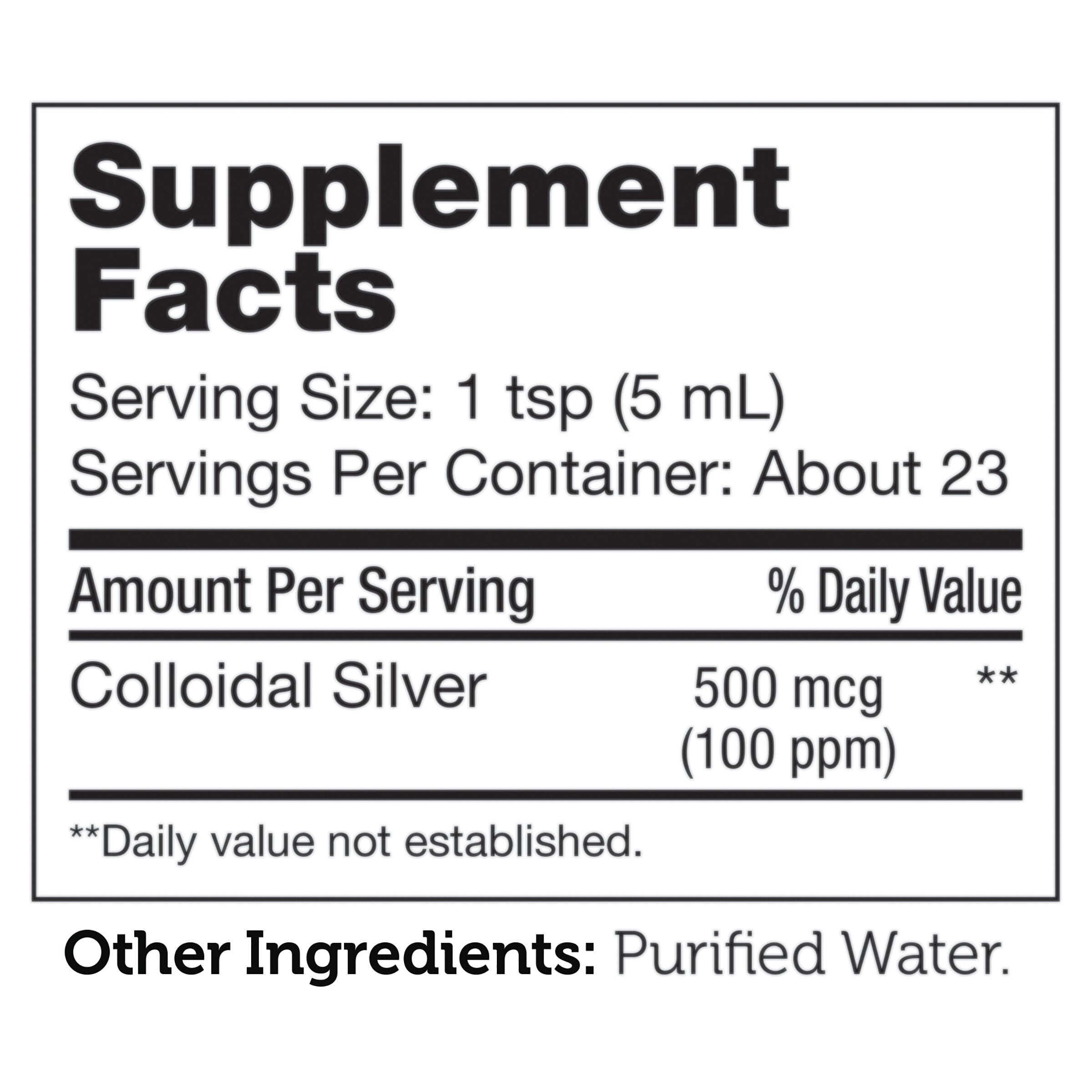 Liquid Colloidal Silver - 4 fl oz (23 Servings)  | GNC