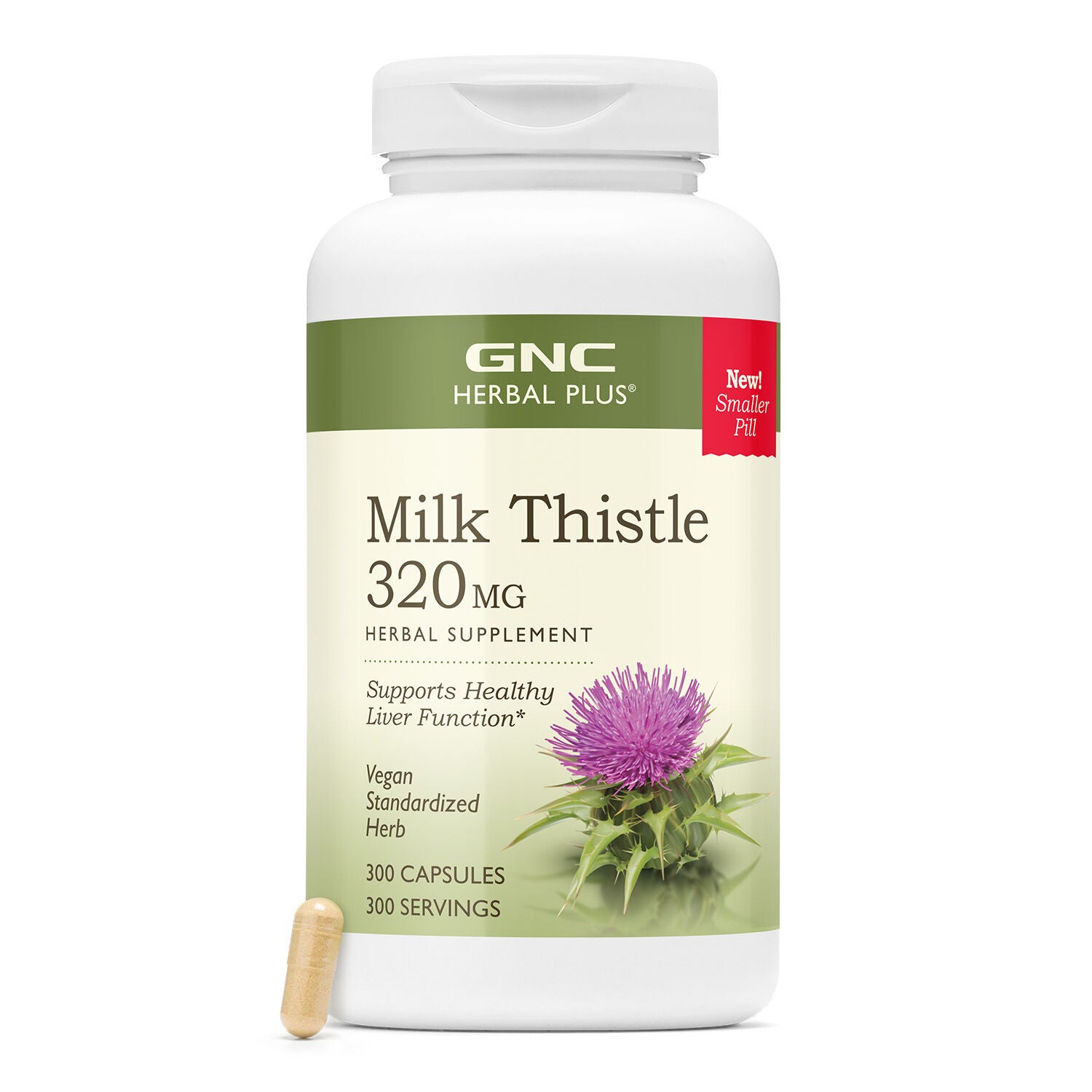 Milk Thistle 320mg - 300 Capsules (300 Servings) | GNC