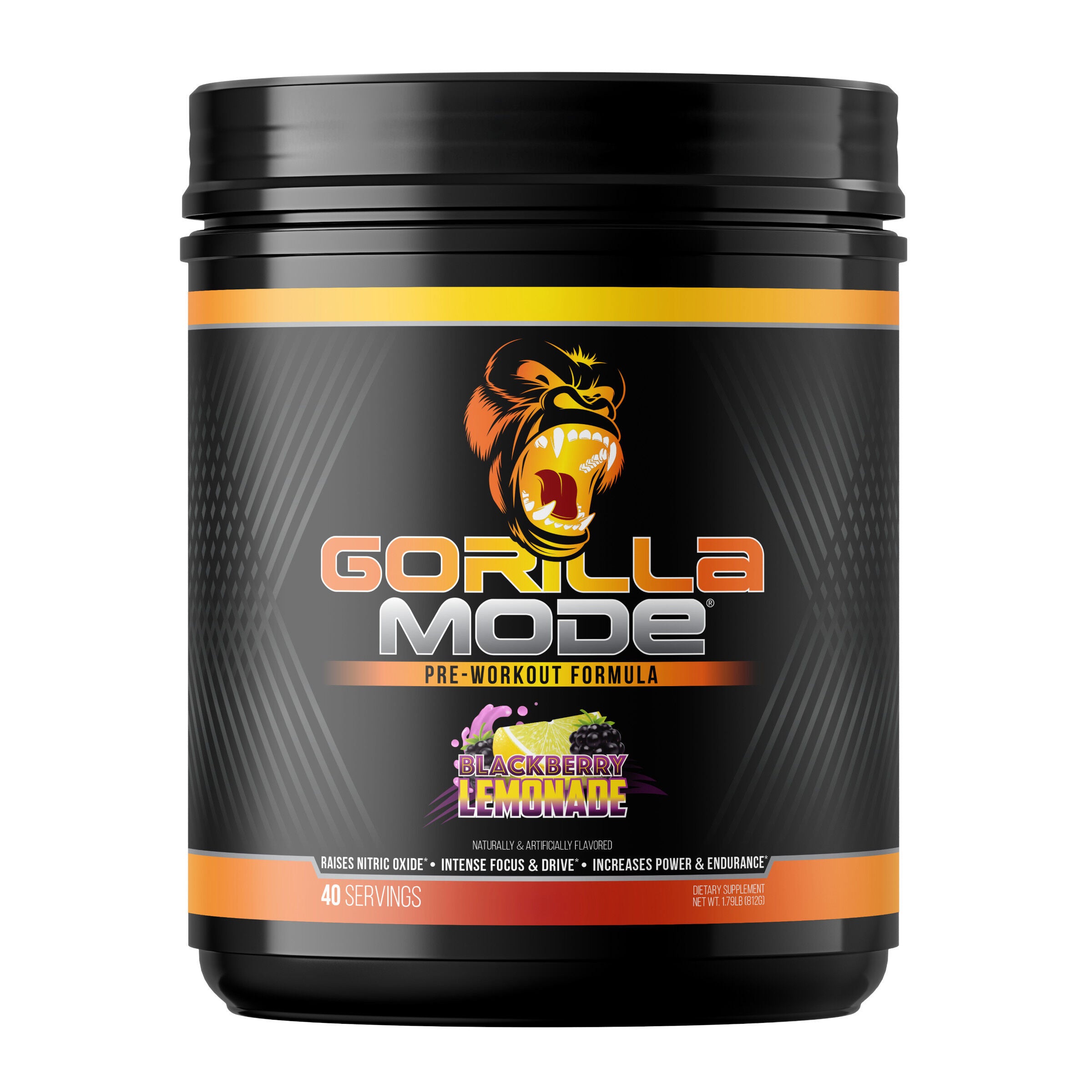 Gorilla Mode Pre-Workout - Blackberry Lemonade (40 Servings)  | GNC