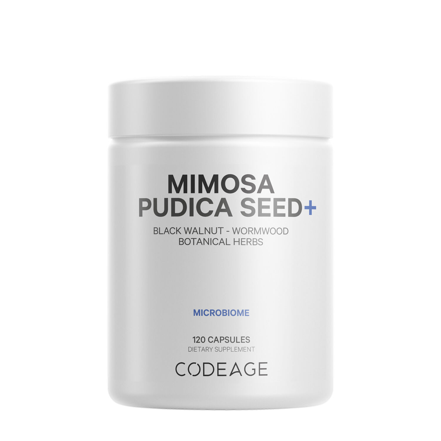 Codeage Mimosa Pudica Seed 1000 Mg + Bioperine Black Pepper Herbal Cleanse - 120 Capsules (40 Servings)