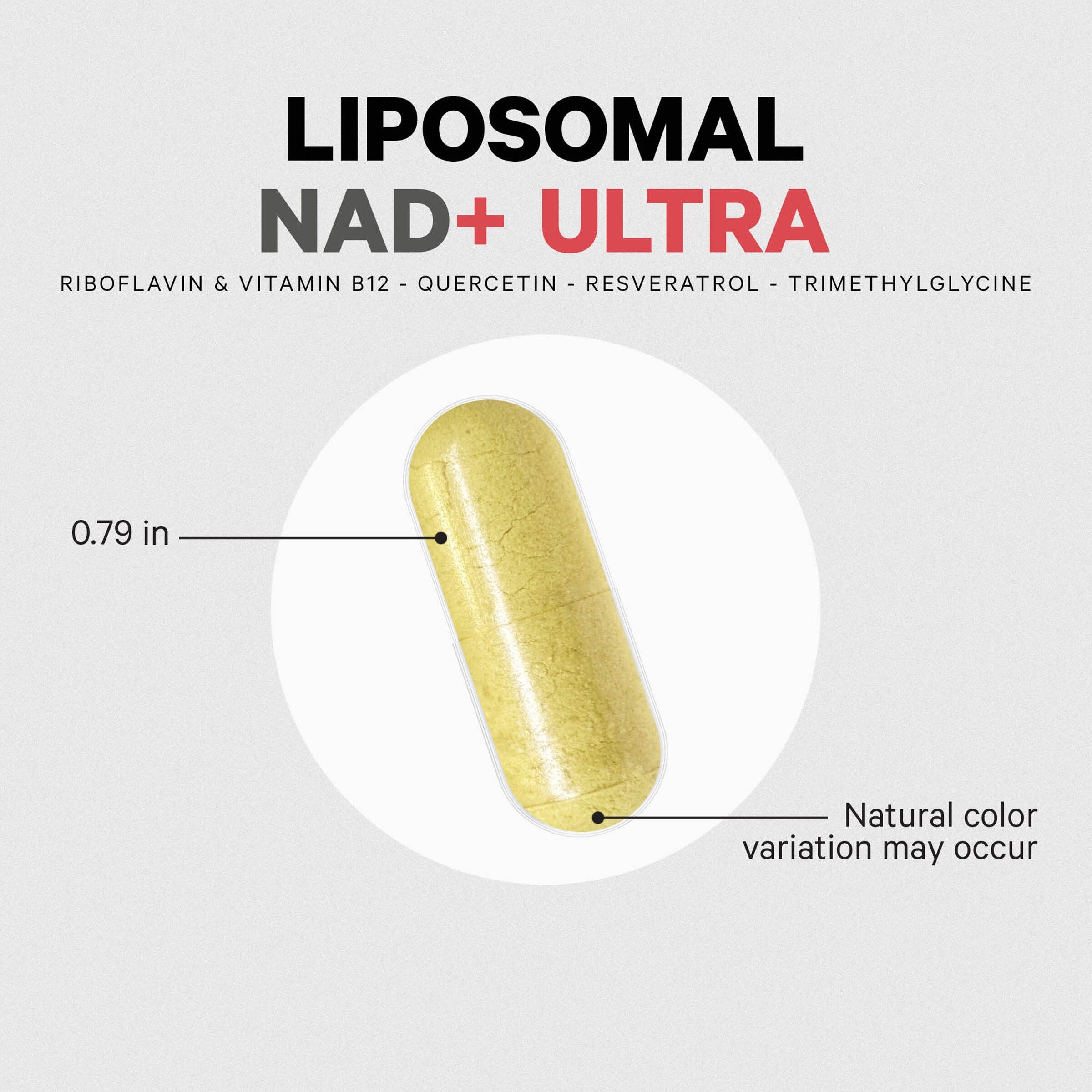 Liposomal NAD+ Ultra - 90 Capsules (30 Servings)  | GNC