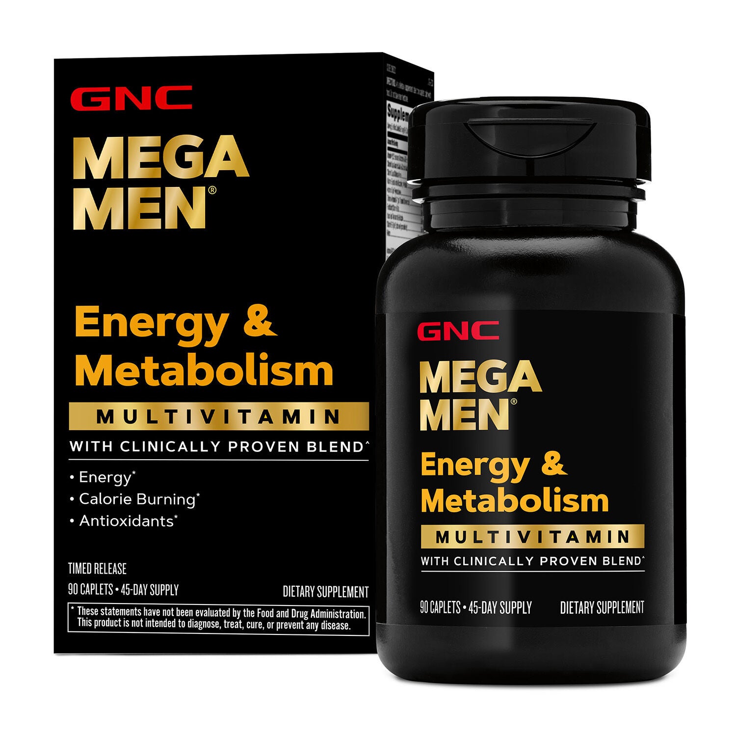 Energy & Metabolism Multivitamin - 90 Caplets (45 Servings)  | GNC