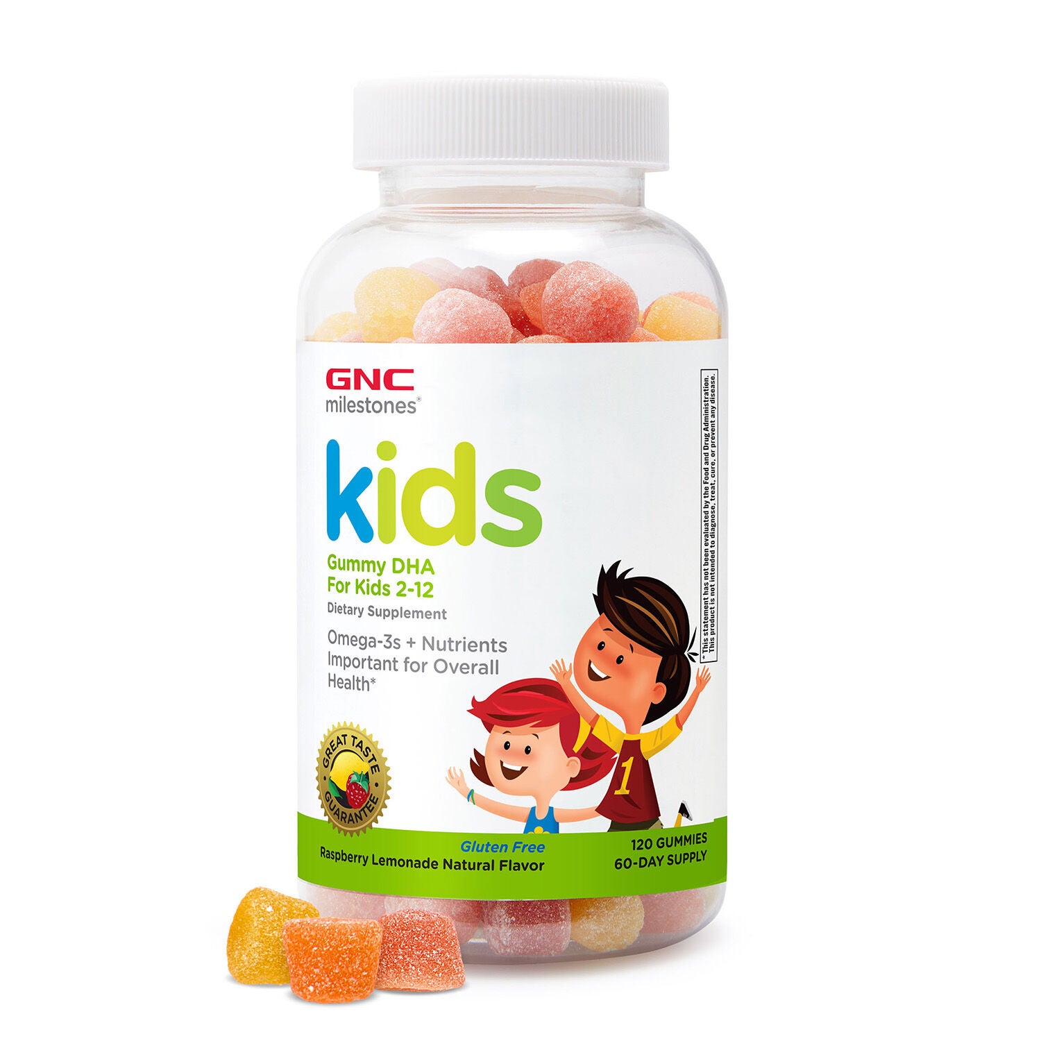 Kids Gummy DHA For Kids 2-12 - 120 Gummies (60 Servings)  | GNC