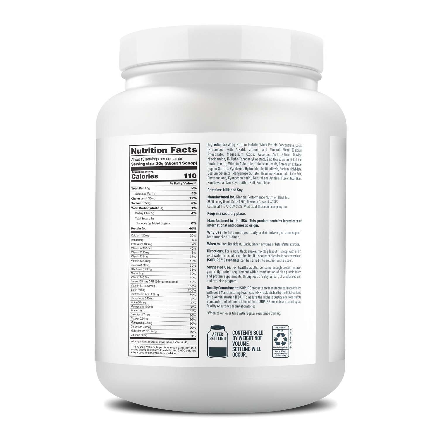 Essentials Protein Powder - Chocolate Mousse (13 Servings)