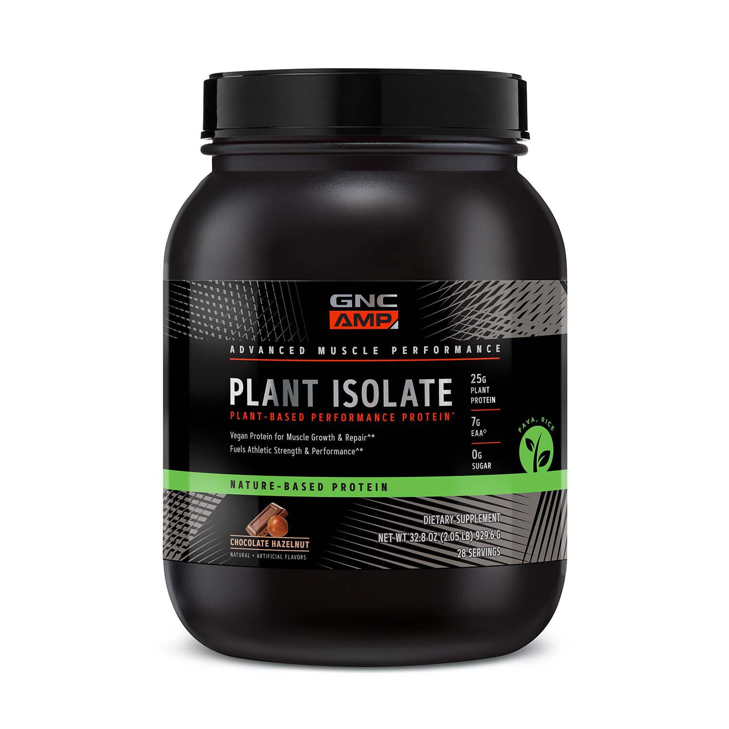 GNC AMP Plant Isolate Protein Powder Chocolate Hazelnut