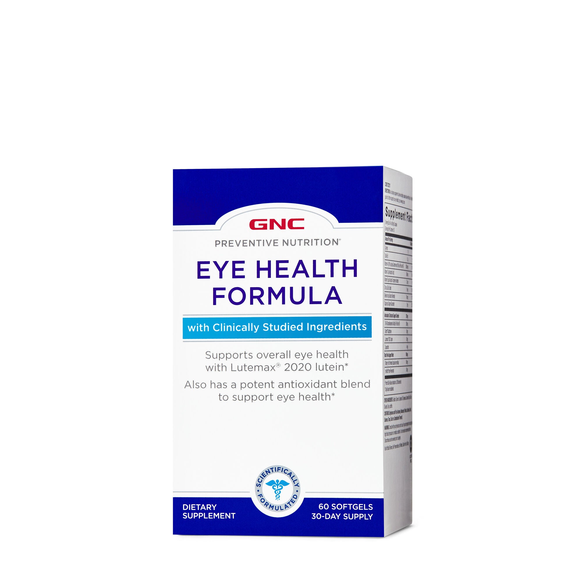 GNC Preventive Nutrition Eye Health Softgels - 60 Count for Improved Vision and Dry Relief GNC Preventive Nutrition Eye Health Softgels - 60 Count for Improved Vision and Dry Relief
