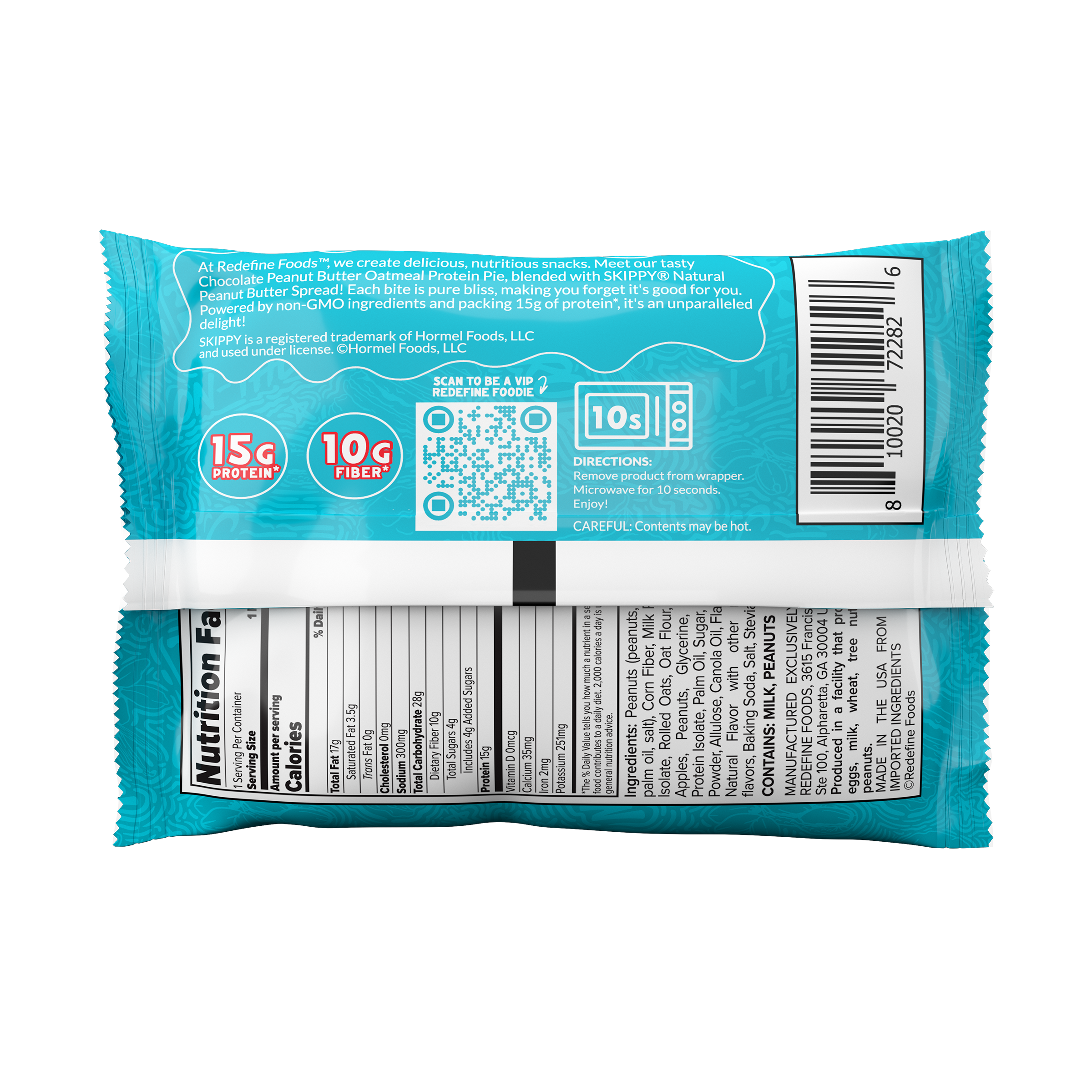 Skippy Oatmeal Protein Pie - Chocolate (8 Pies)  | GNC