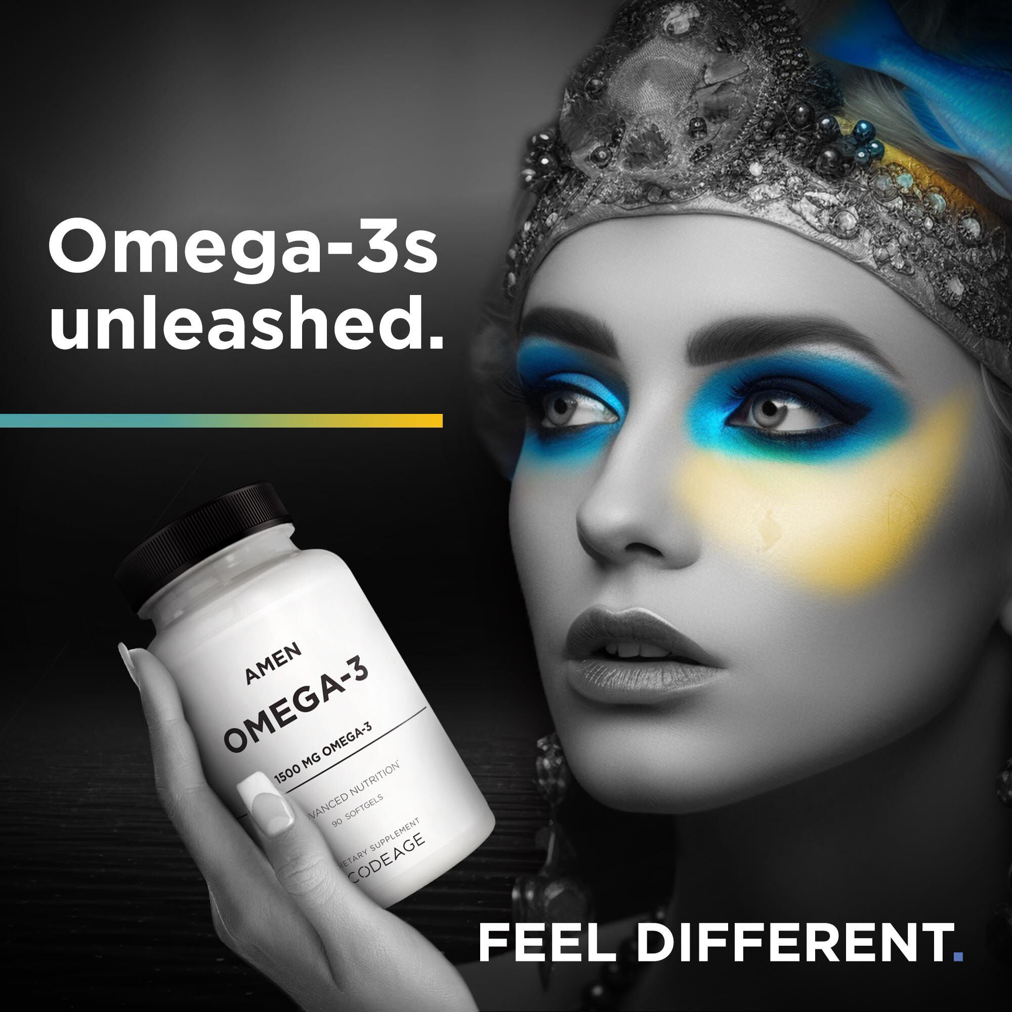 AMEN - Omega-3 1500mg - 90 Softgels (45 Servings)