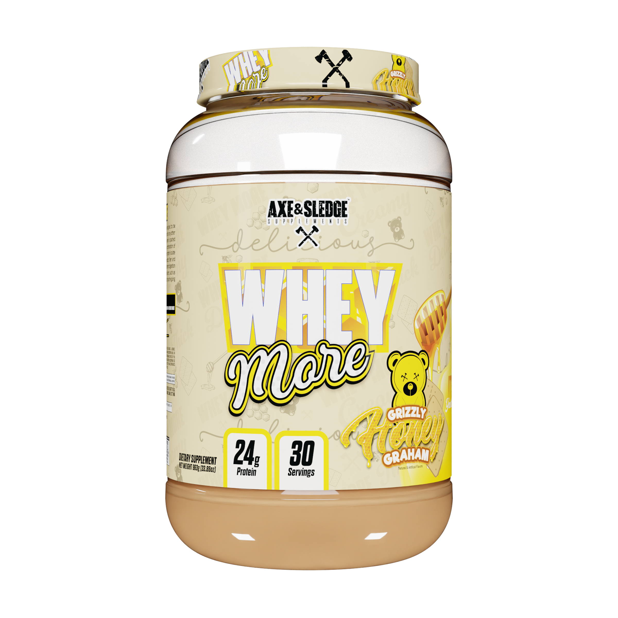 Whey More - Grizzly Honey Graham (30 Servings) | GNC