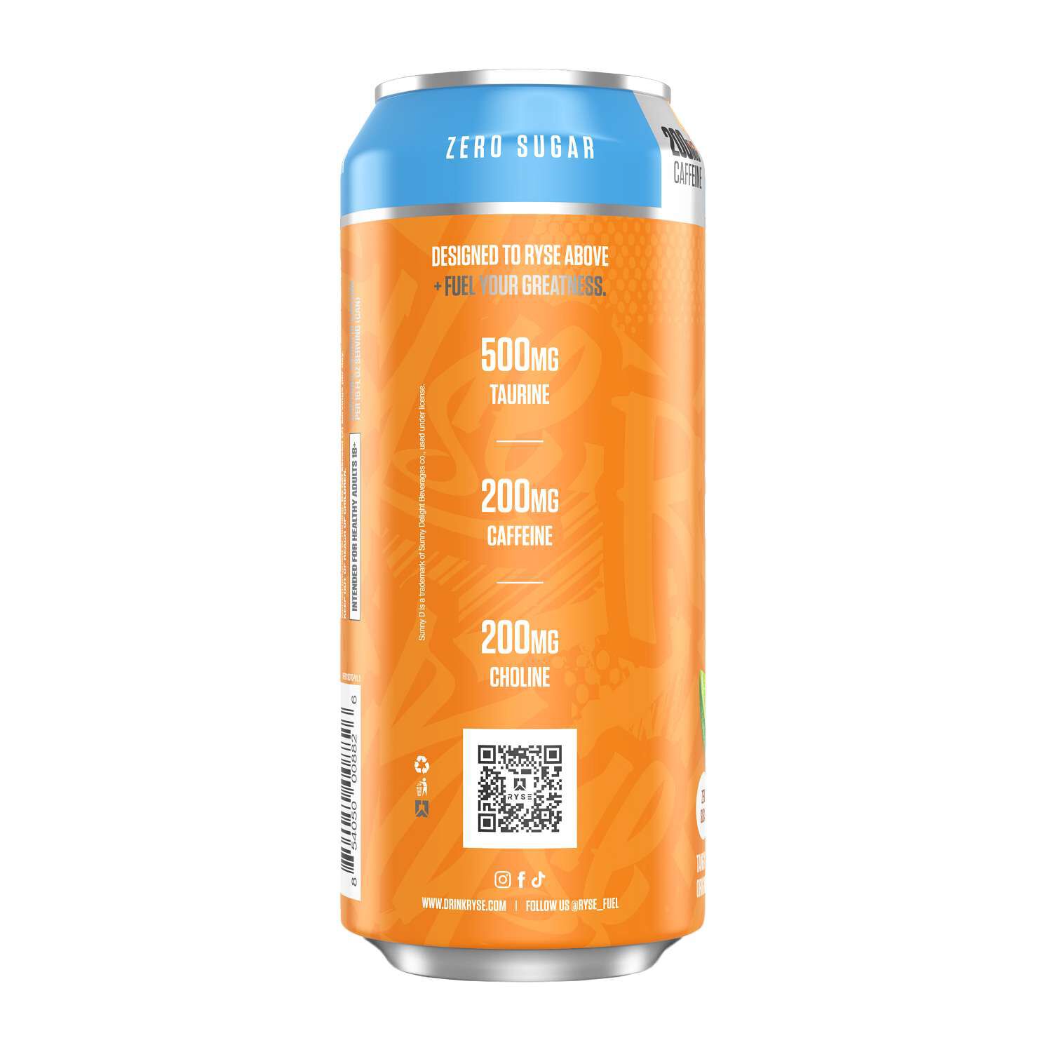 Fuel Energy Drink - Sunny D Tangy Original - 16 fl oz. (12 Cans)