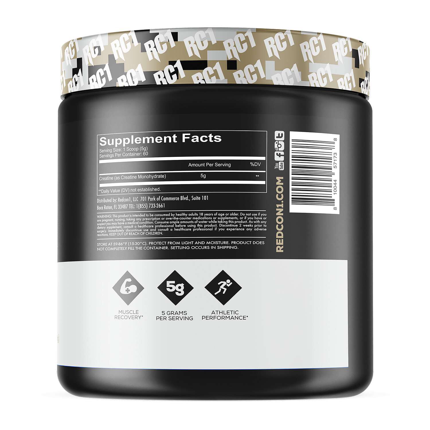 Basic Training Creatine Monohydrate Muscle Recovery- 60 Servings  | GNC
