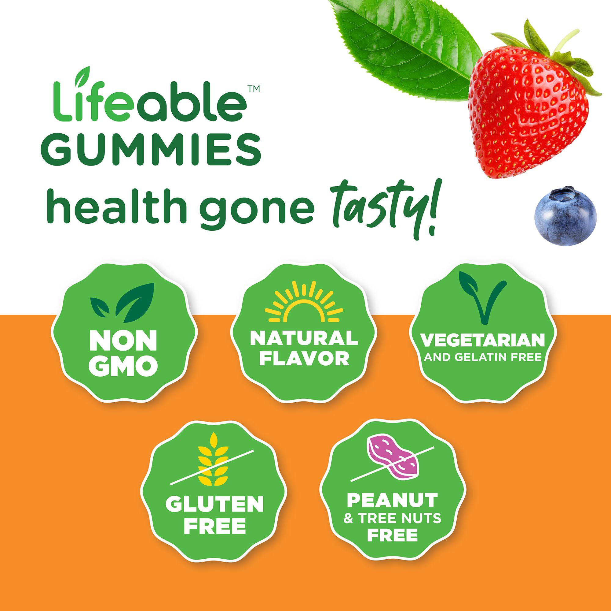 Vitamin D3 + K2 Gummies - Strawberry - 60 Gummies &#40;30 Servings&#41;  | GNC