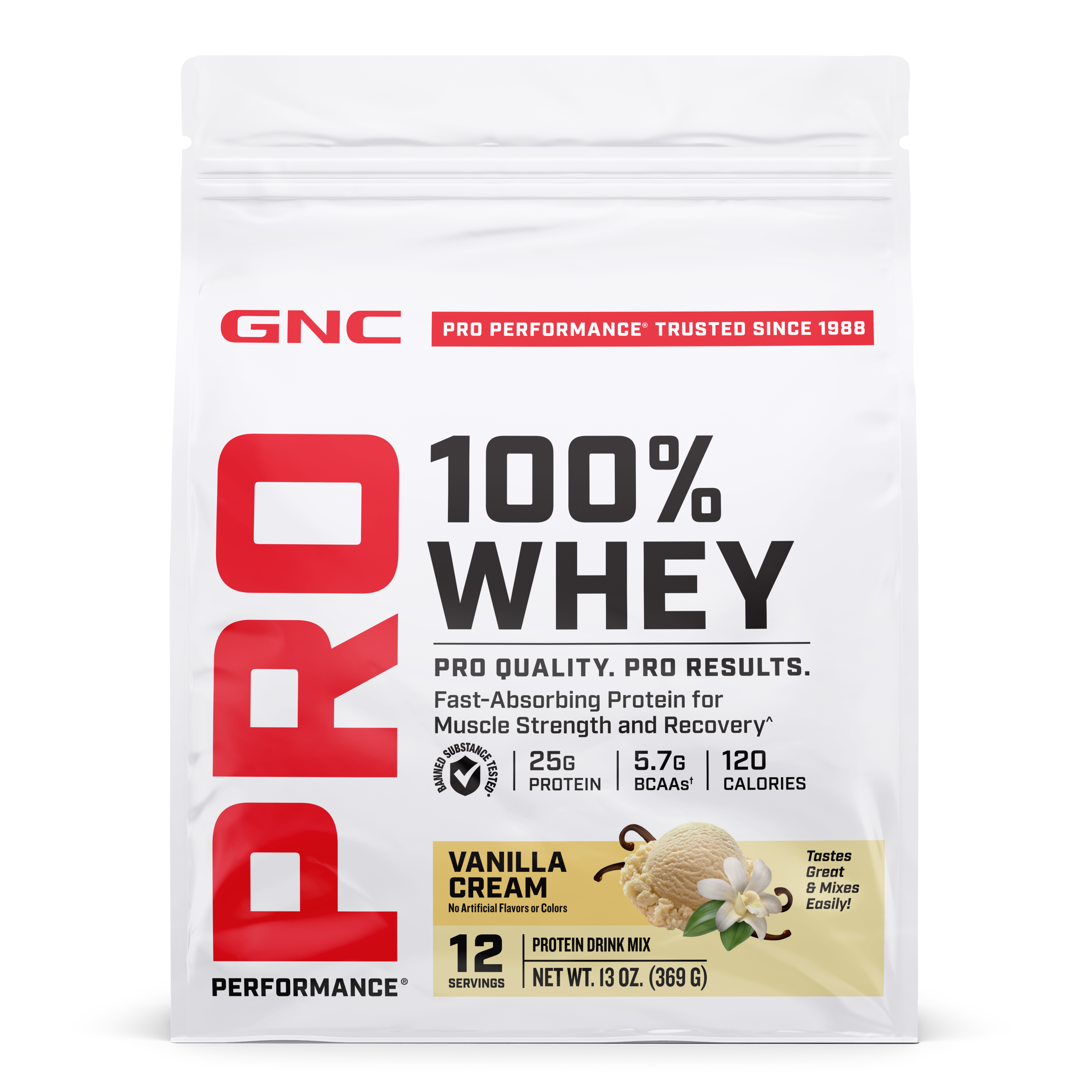 100% Whey 2.0 - Vanilla Cream (12 Servings)  | GNC