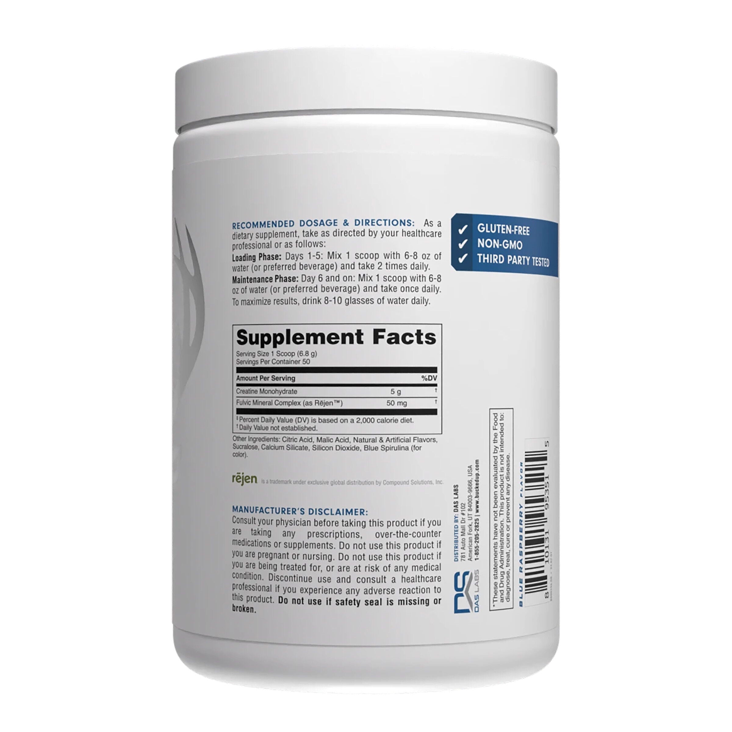 Creatine Monohydrate - Blue Raspberry (50 Servings)