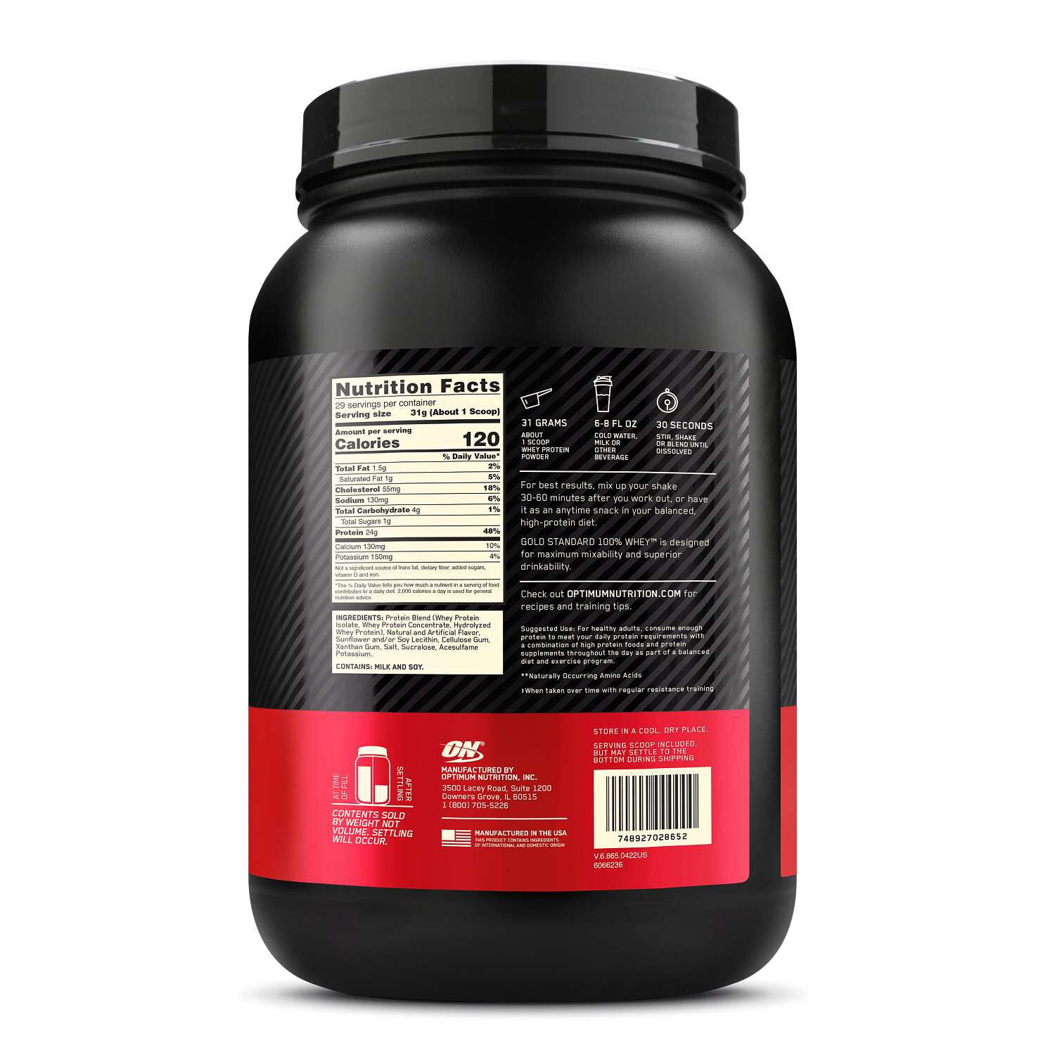 Optimum Nutrition Whey Protein Powder Gold Standard | GNC