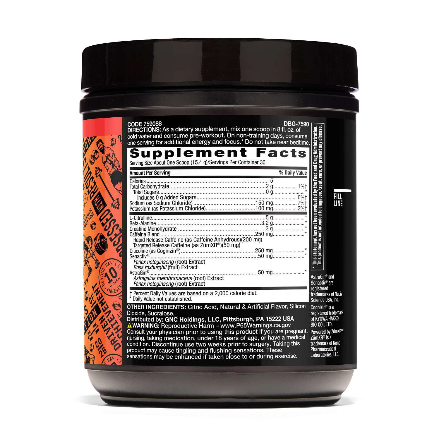 LIT V2 Pre-Workout - Peach Rings (30 Servings)