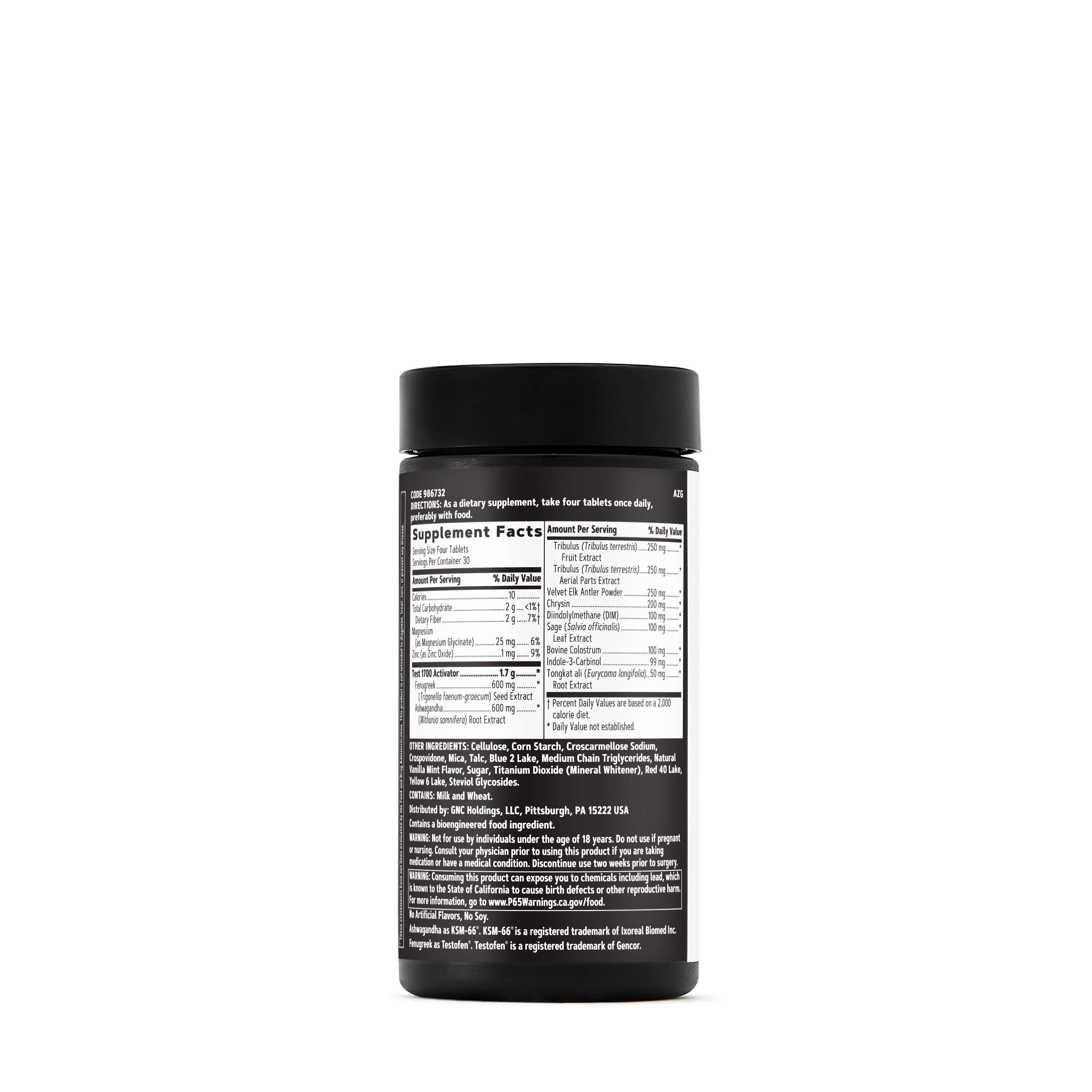 Test 1700 - 120 Tablets (30 Servings)  | GNC