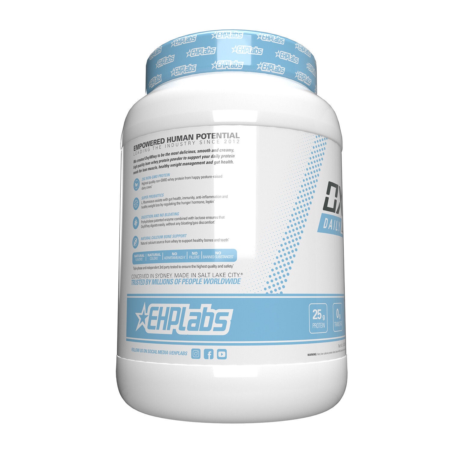 OxyWhey Daily Lean Whey Protein Vanilla Ice Cream Side