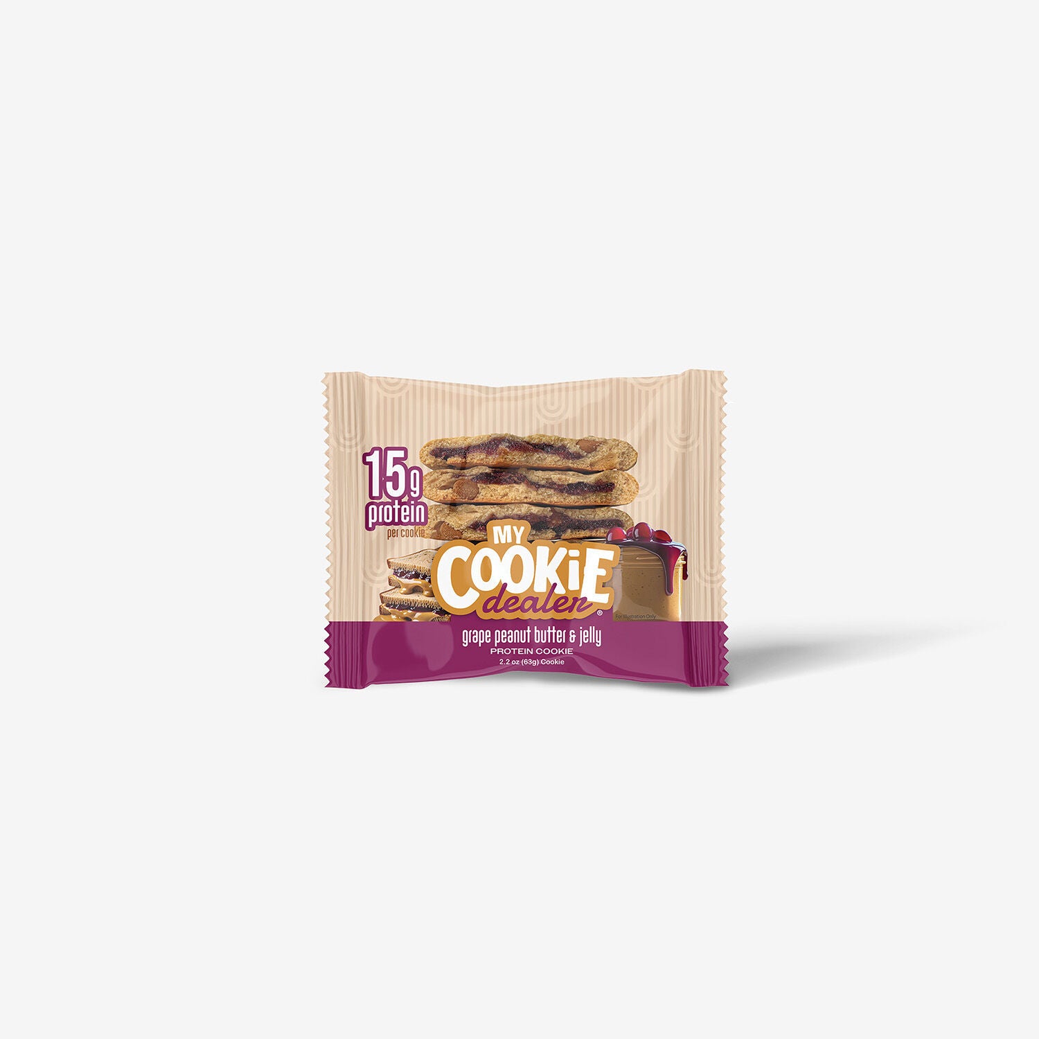 Snack Size Protein Cookie - Peanut Butter &amp; Grape Jelly (12 Cookies)  | GNC