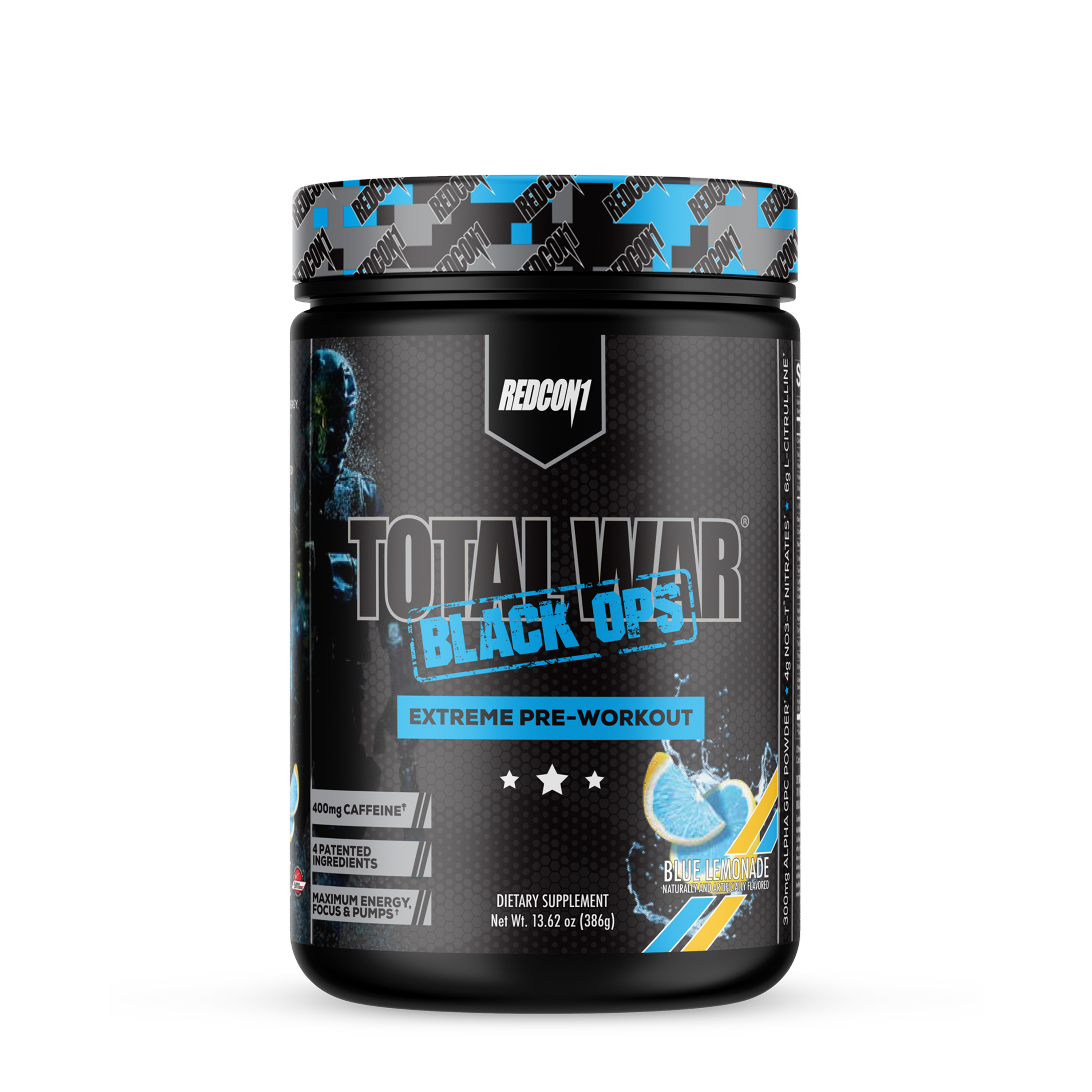 Total War x Black Ops Preworkout - Blue Lemonade (40 Servings)  | GNC