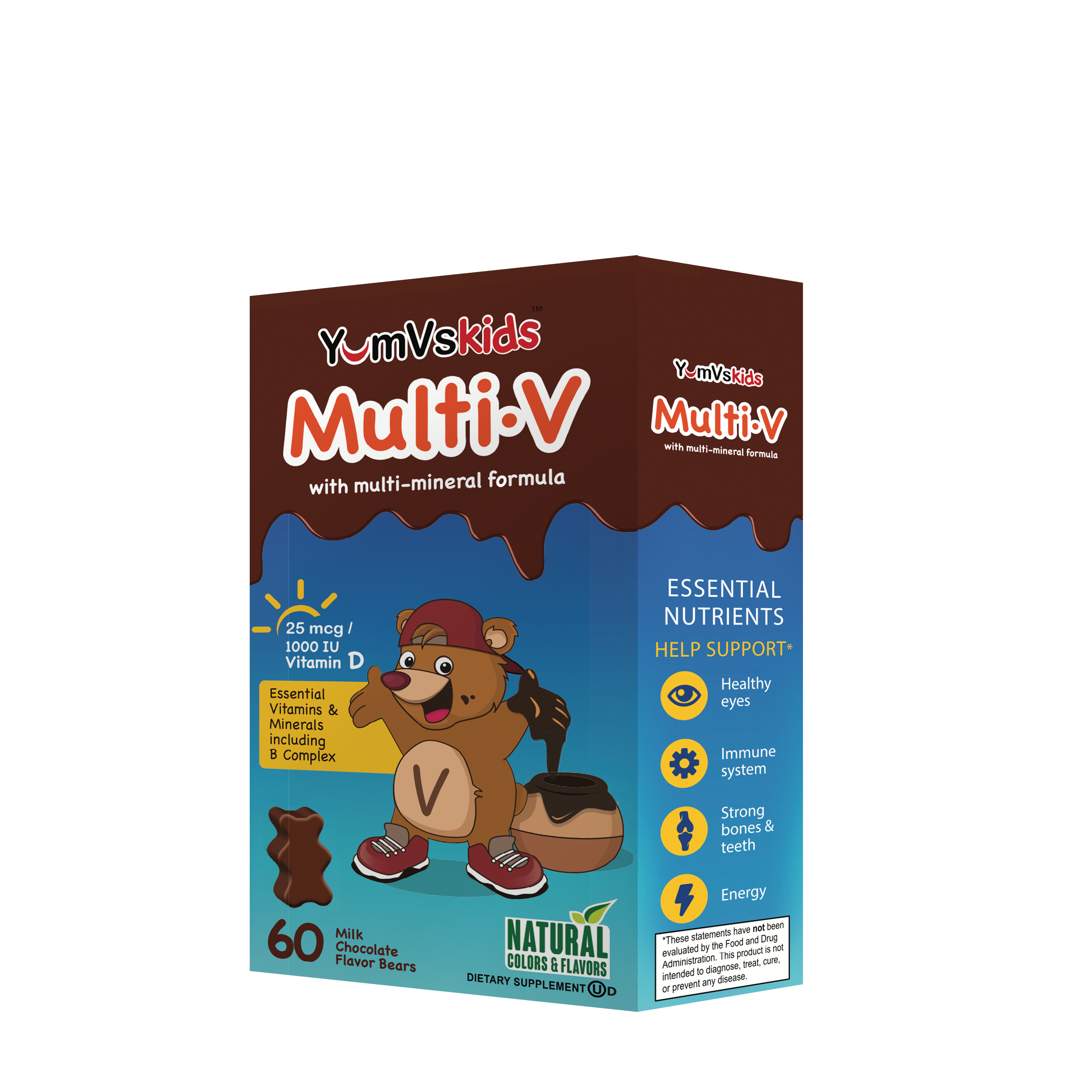 Multi-V with Multi-Mineral Formula - Milk Chocolate - 60 Chews (30 Servings)  | GNC