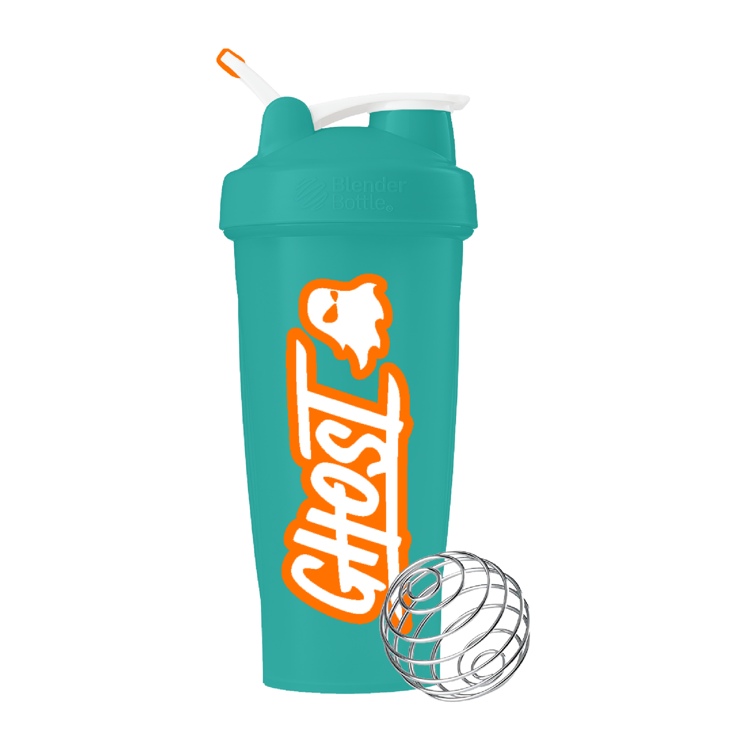 GHOST Logo Shaker - Teal & Orange - 1