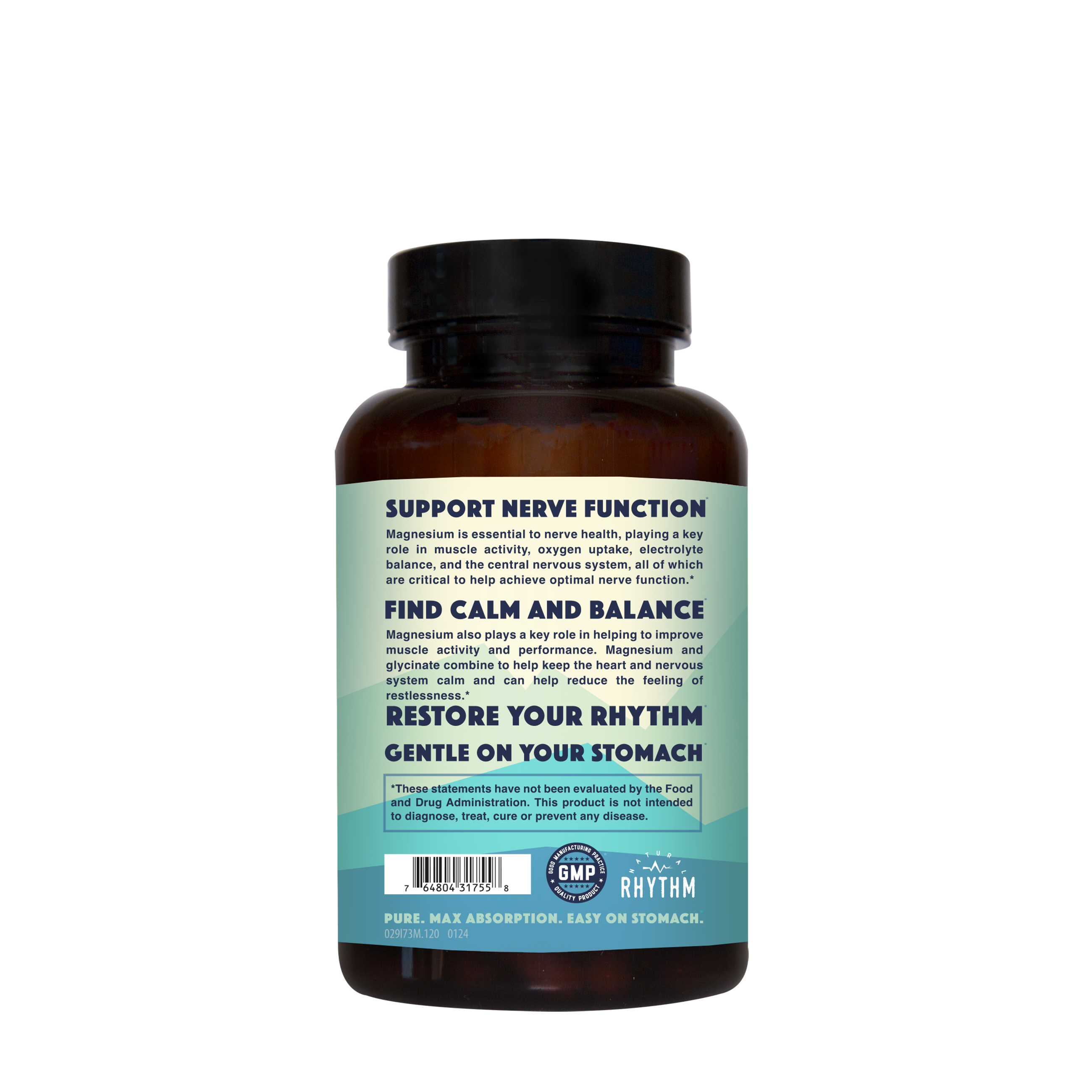 Magnesium Glycinate - 120 Capsules (60 Servings)  | GNC