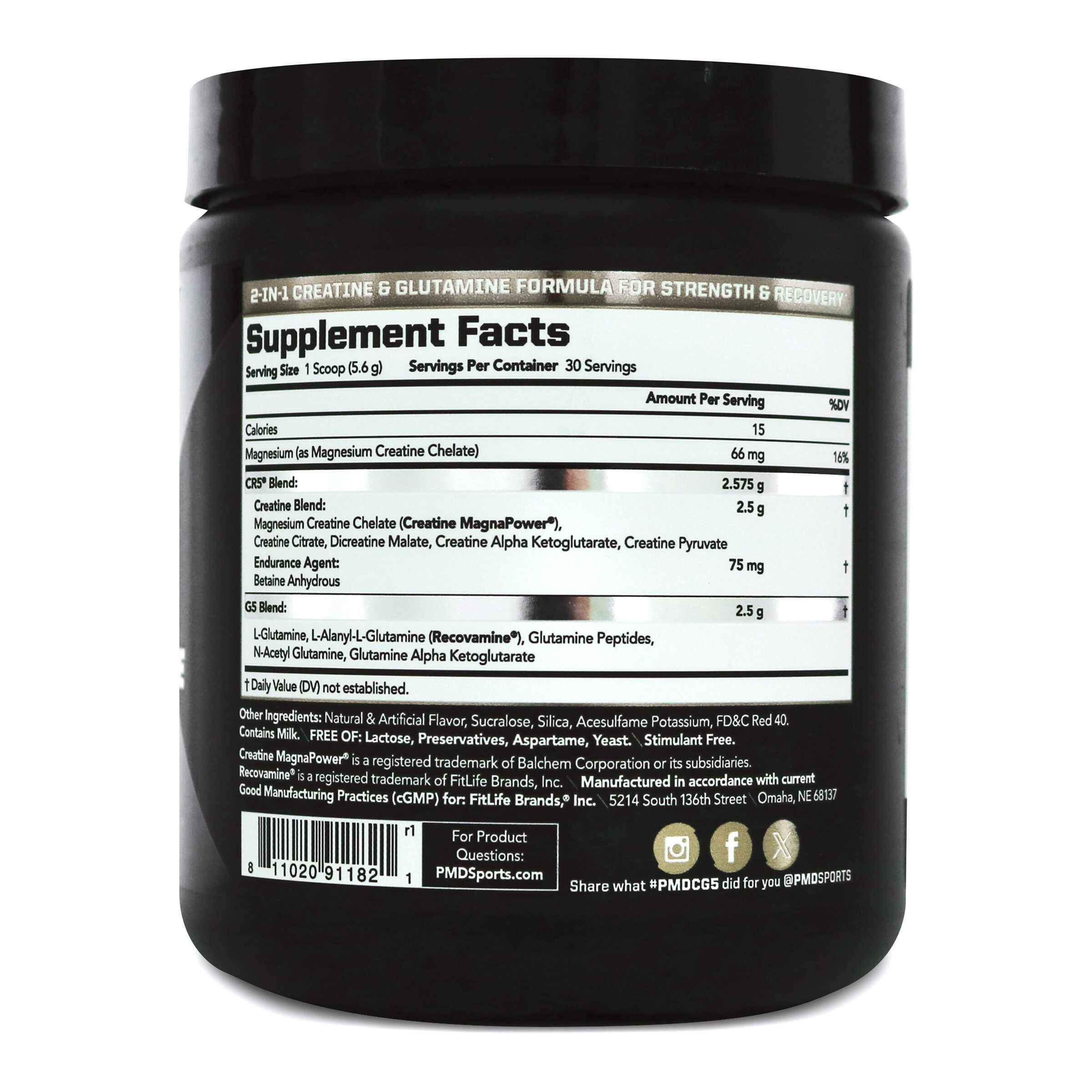 CG5 Creatine + Glutamine - Strawberry Watermelon (30 Servings)  | GNC