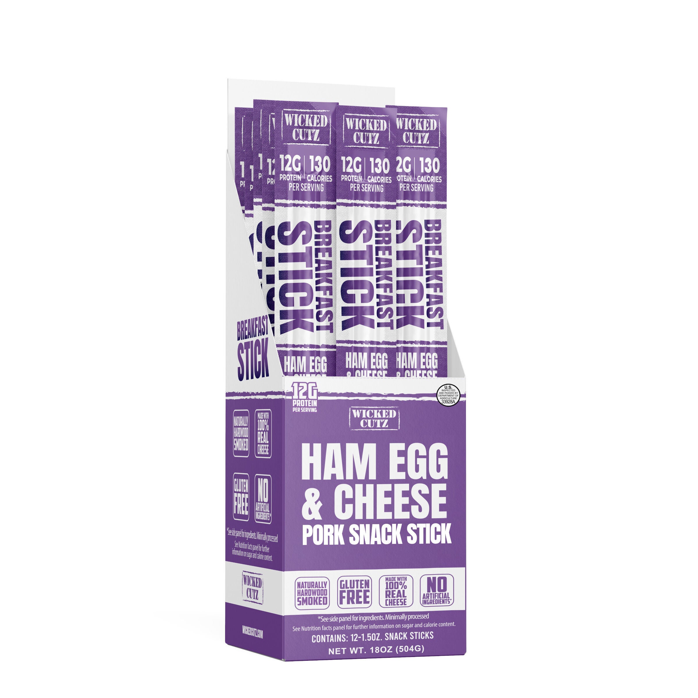 Breakfast Sticks - Ham Egg &amp; Cheese (12 Sticks)  | GNC