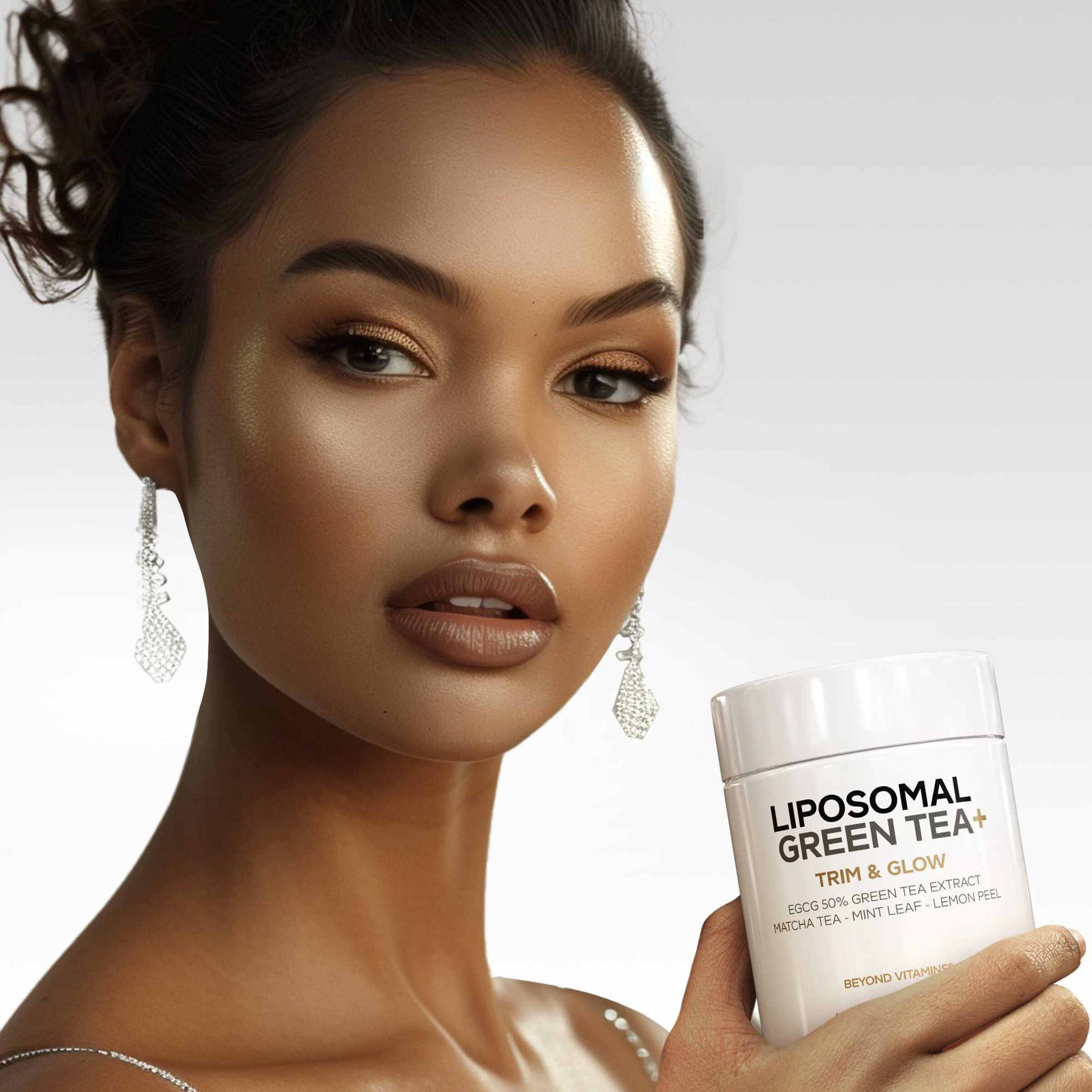 Liposomal Green Tea+ Trim &amp; Glow - 60 Vegetable Capsules (30 Servings)  | GNC