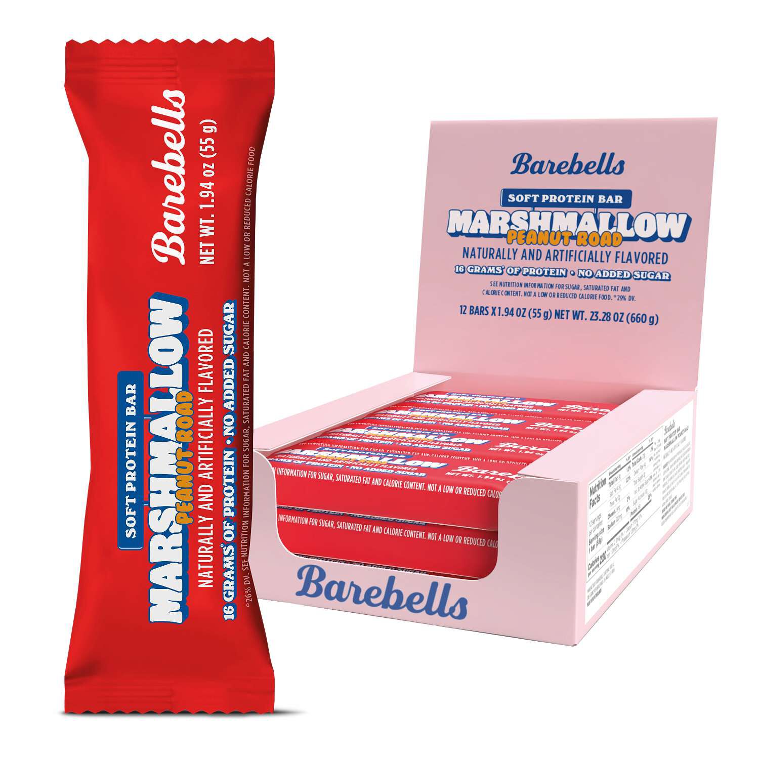 Soft Protein Bar - Marshmallow Peanut Road (12 Bars) Marshmallow Peanut Road | GNC