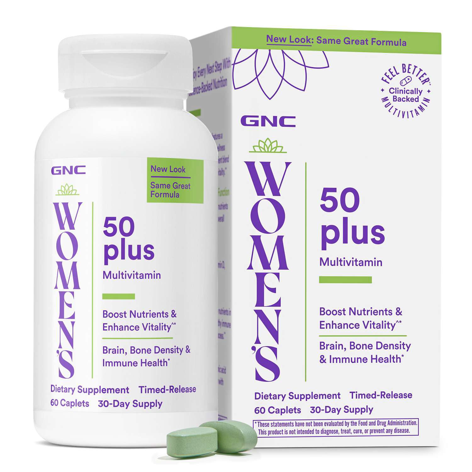 50+ Multivitamin - 60 Capsules (30 Servings)  | GNC