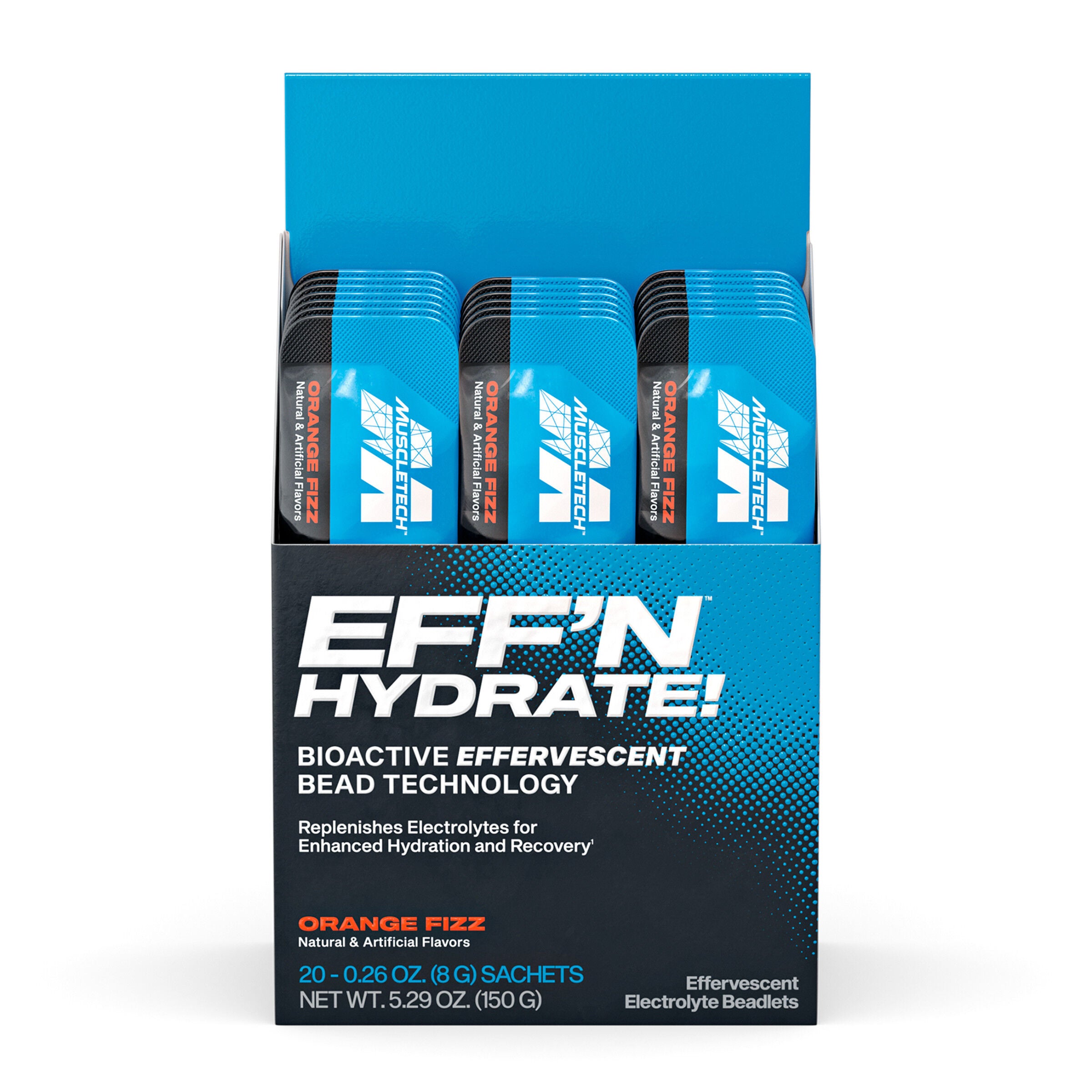 Eff'n Hydrate! - Orange Fizz - 20 Sachets (20 Servings)  | GNC
