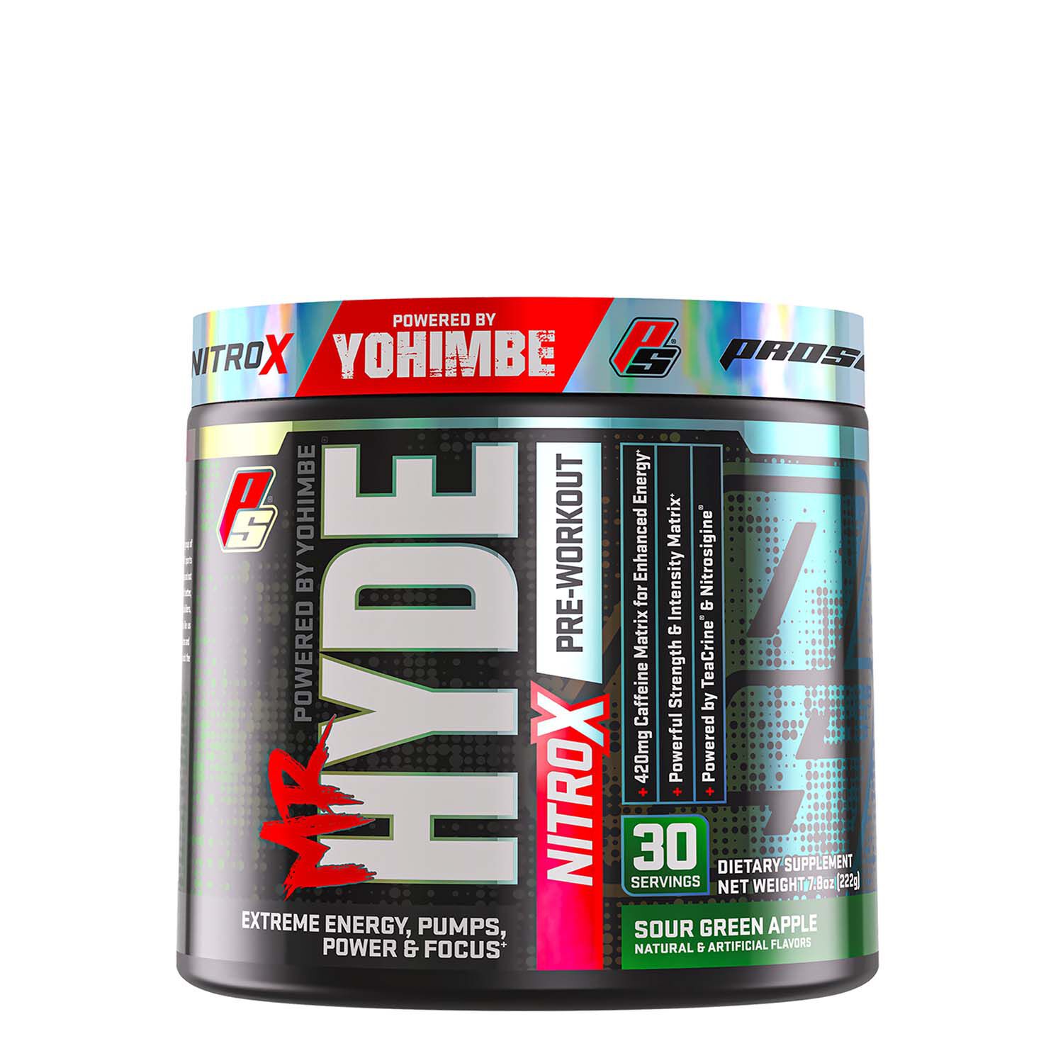 Pro Supps Mr Hyde Nitrox Sour Green Apple 30 Serv Gnc