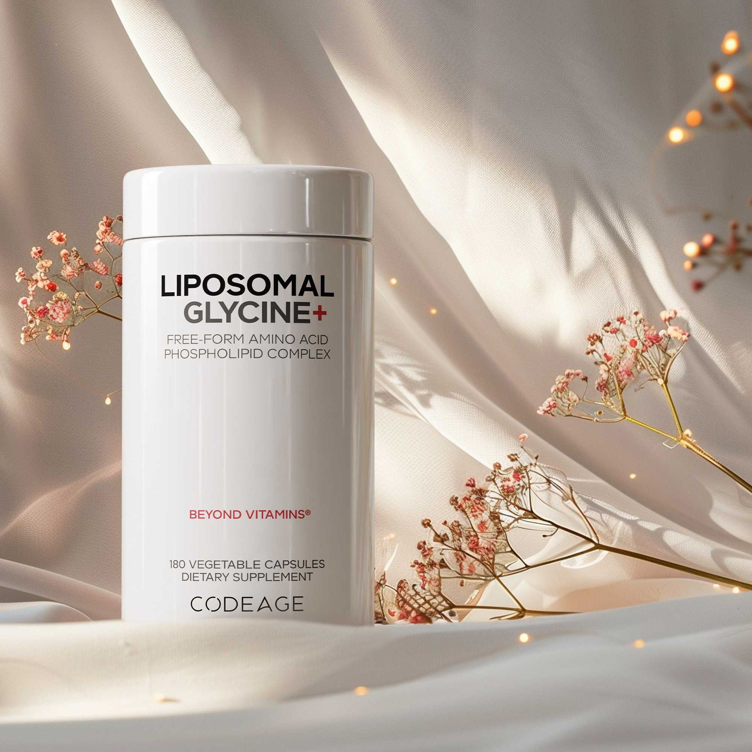 Liposomal Glycine+ - 180 Vegetable Capsules (60 Servings)  | GNC