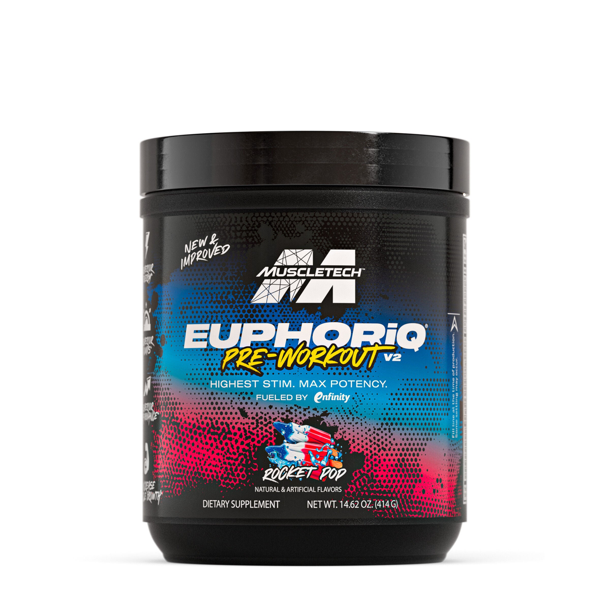 EuphoriQ Pre-Workout V2 - Rocket Pop &#40;20 Servings&#41;  | GNC