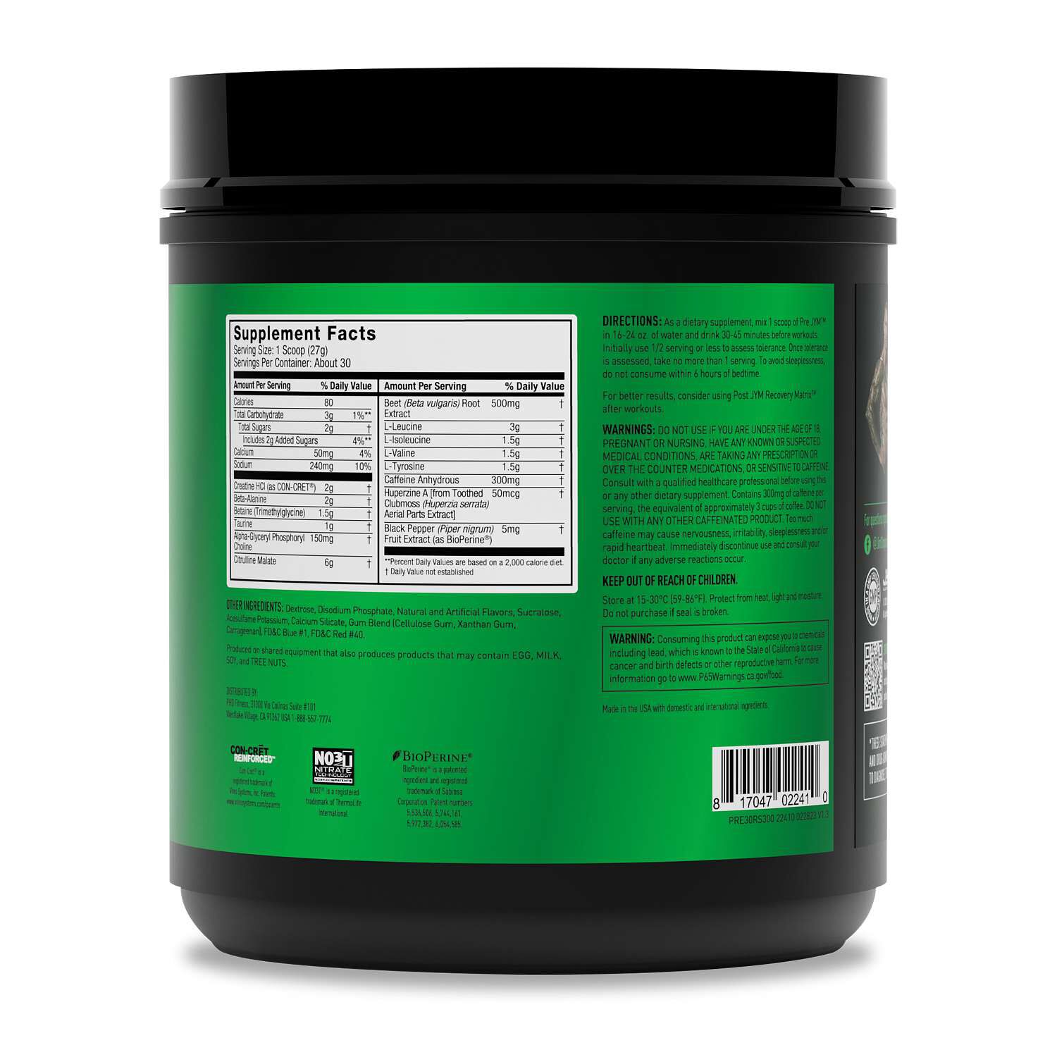 Pre Jym Pre-Workout - Rainbow Sherbet&nbsp;(30 Servings)