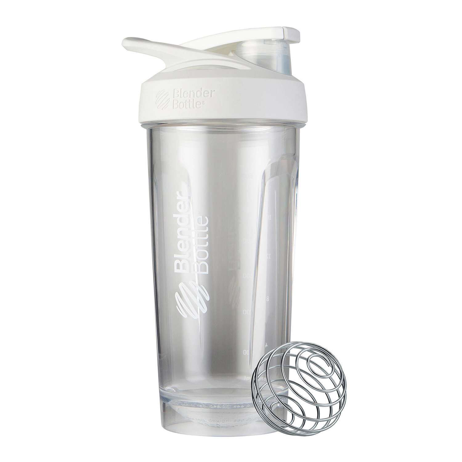 Strada&trade; Tritan Protein Shaker Bottle - Clear White - 28oz.  | GNC