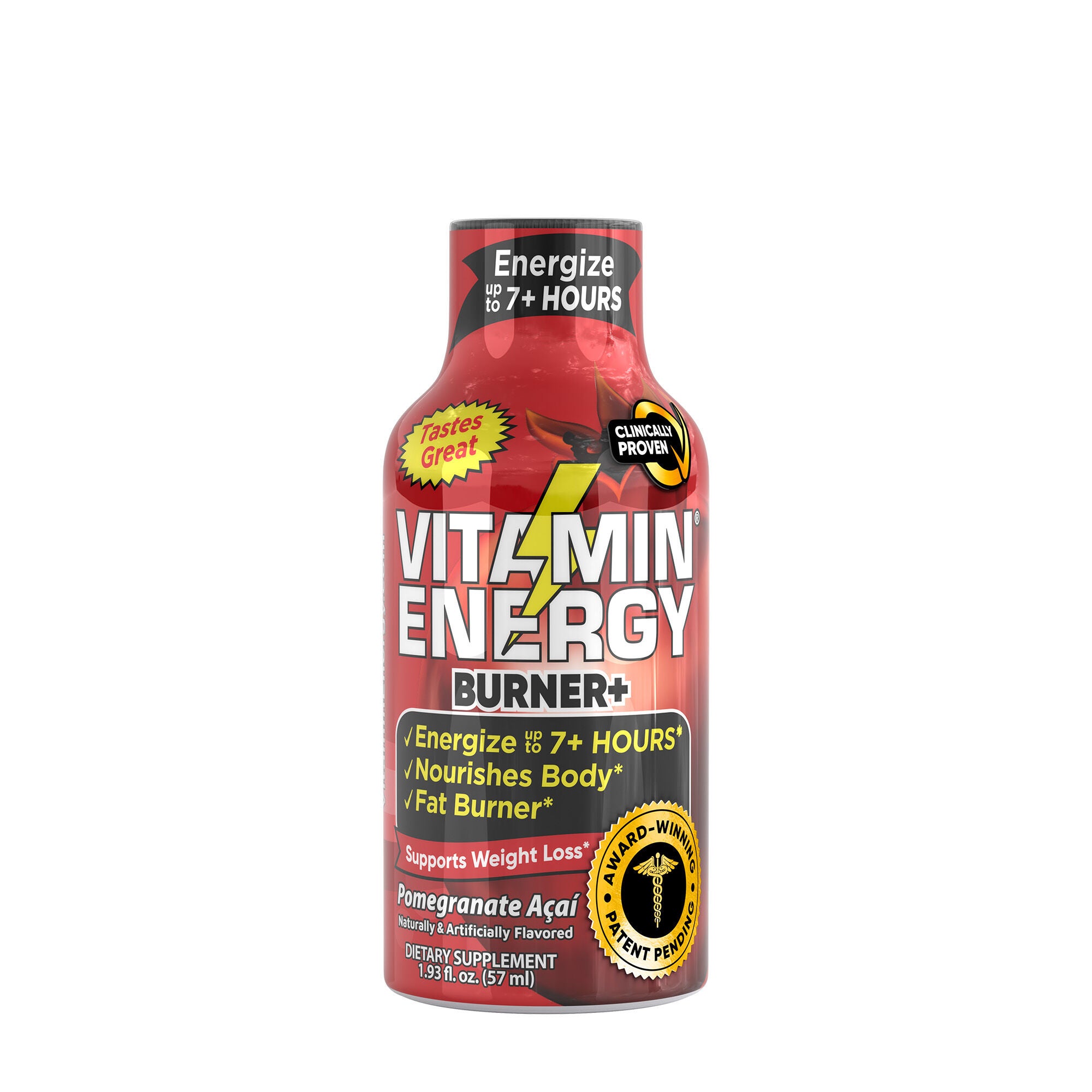 Burner+ - Pomegranate Acai - 1.93oz. (12 Pack)  | GNC