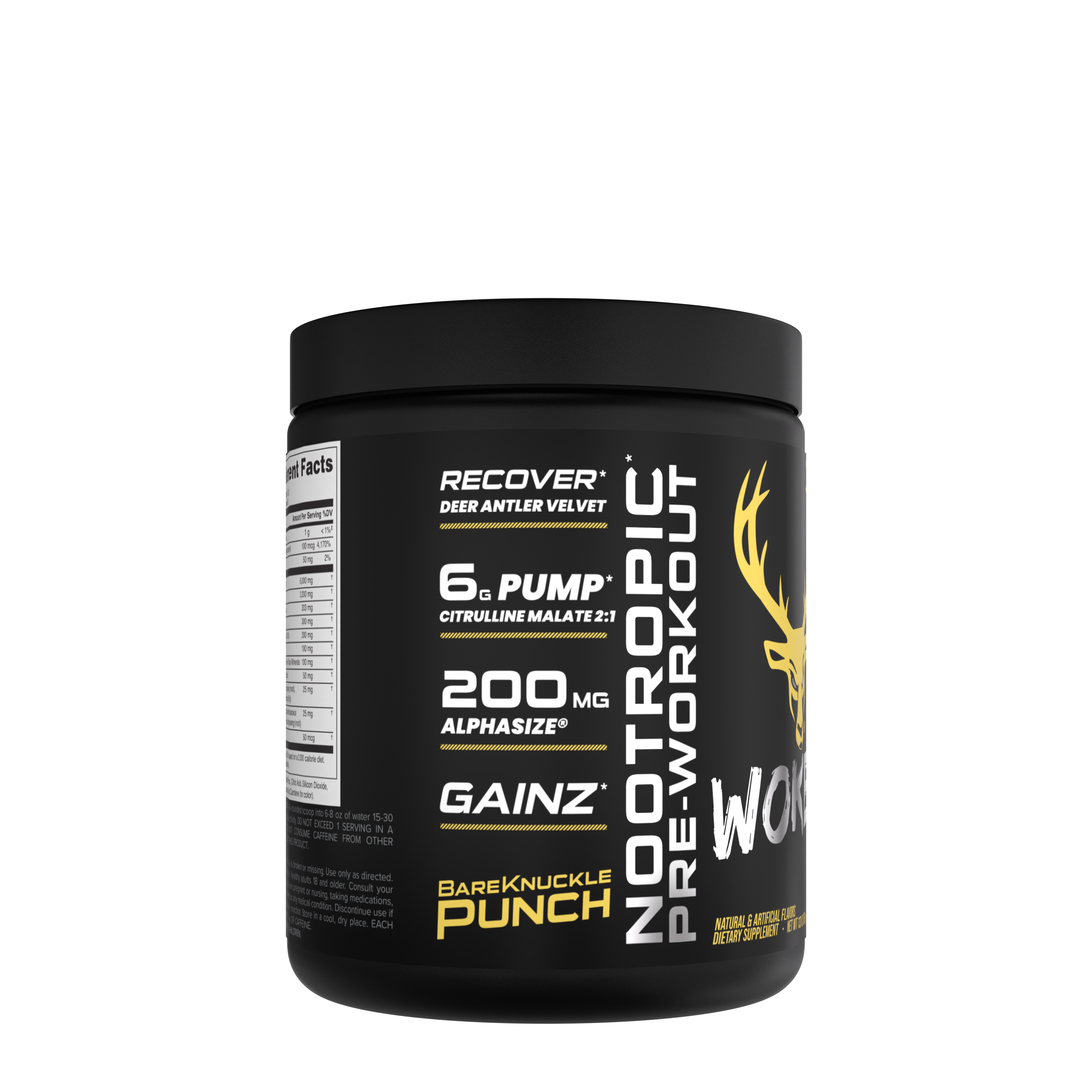 BKFC Woke AF&trade; Nootropic Pre-Workout - Bare Knuckle Punch (30 Servings)
