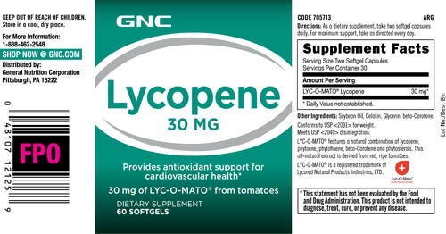 gnc lycopene 30 mg gnc