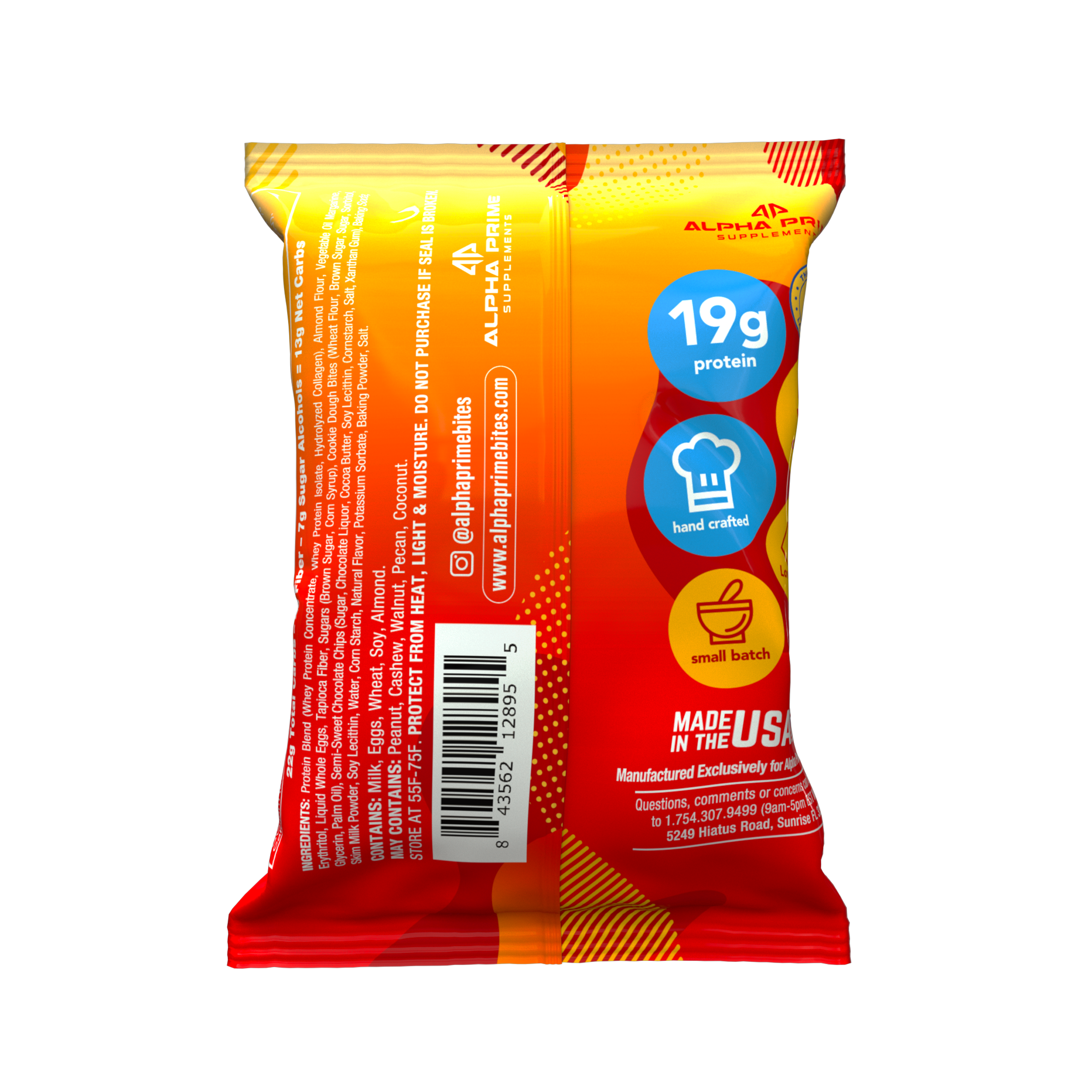 Protein Brownie - Cookie Dough (12 Brownies)