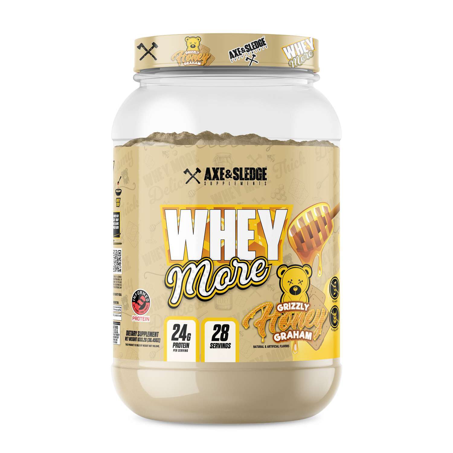 Whey More - Grizzly Honey Graham (28 Servings)  | GNC